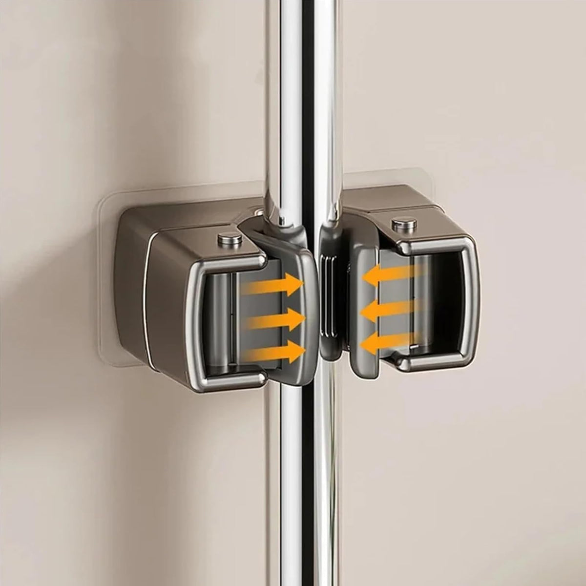 4 Pack Heavy Duty Mop Holder Wall Mount (4 Count)