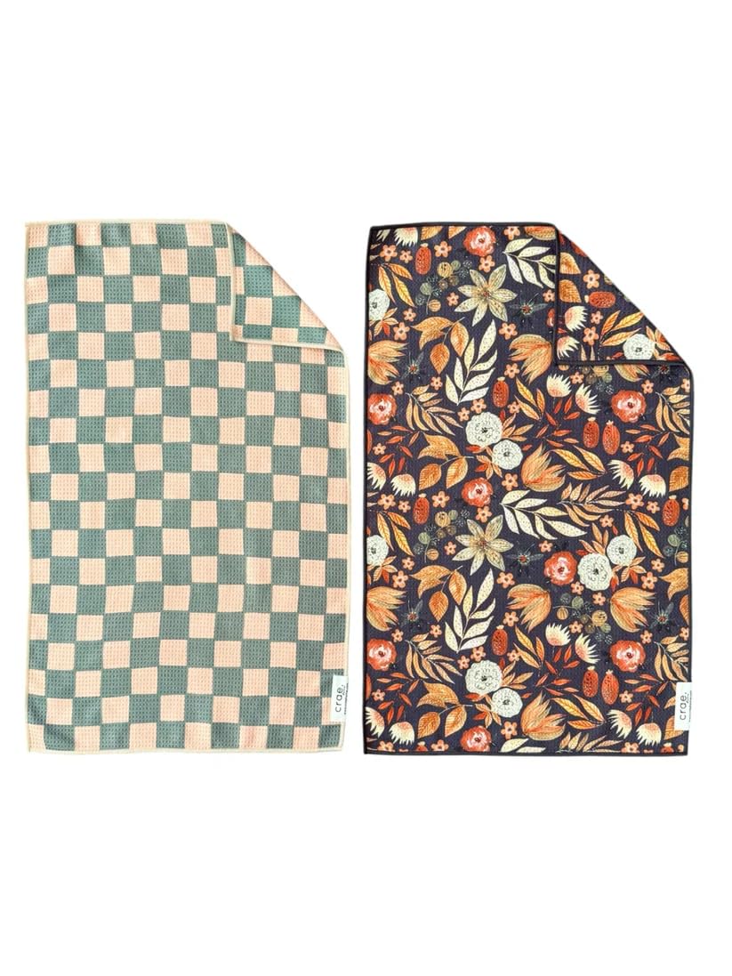 Double Sided Microfiber Hand Towels (2 Count)