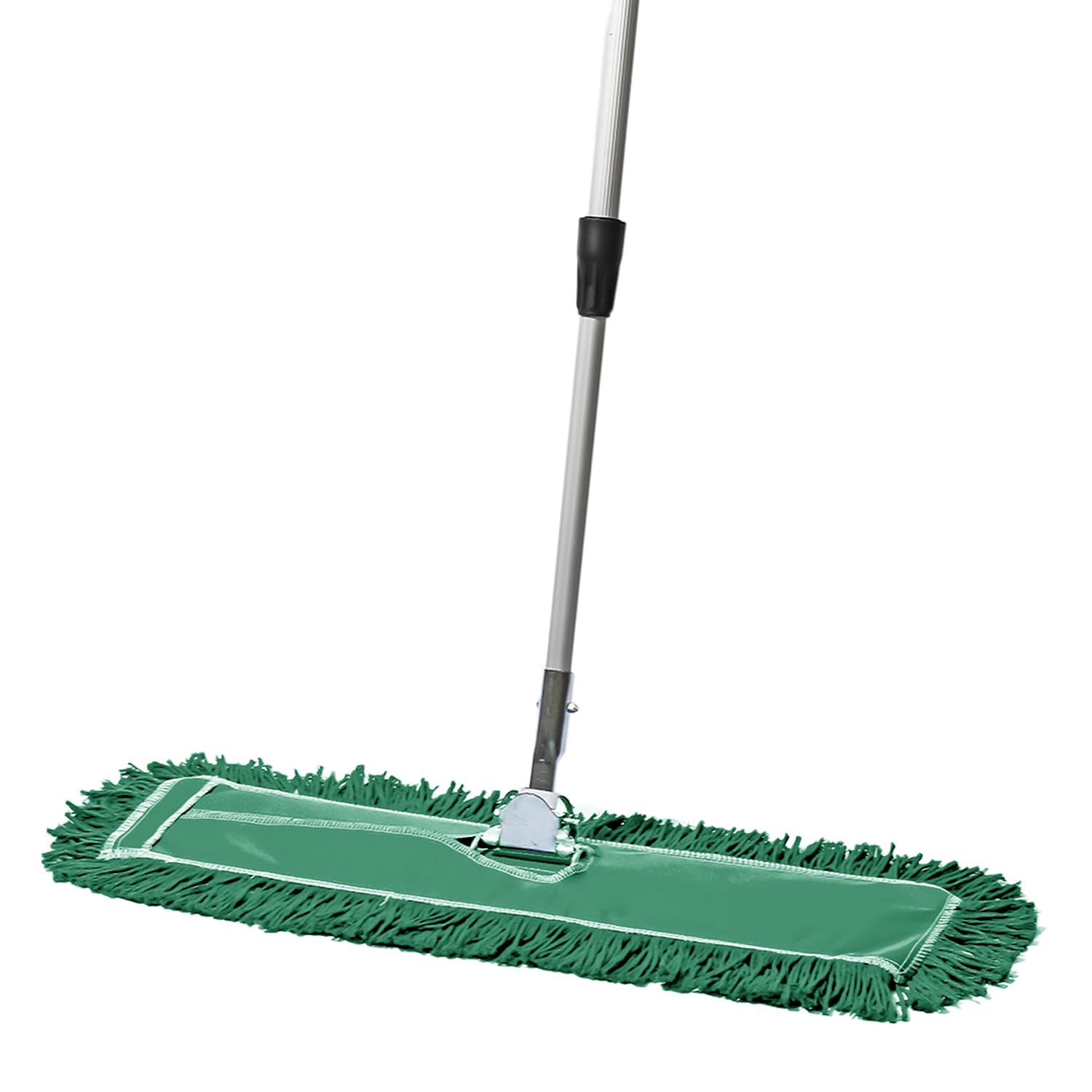24 Inch Green Commercial Dust Mop & Floor Sweeper with Extendable Handle