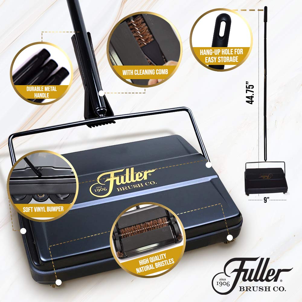 Electrostatic Carpet & Floor Sweeper with Additional Rubber Rotor - ModHome Supplies
