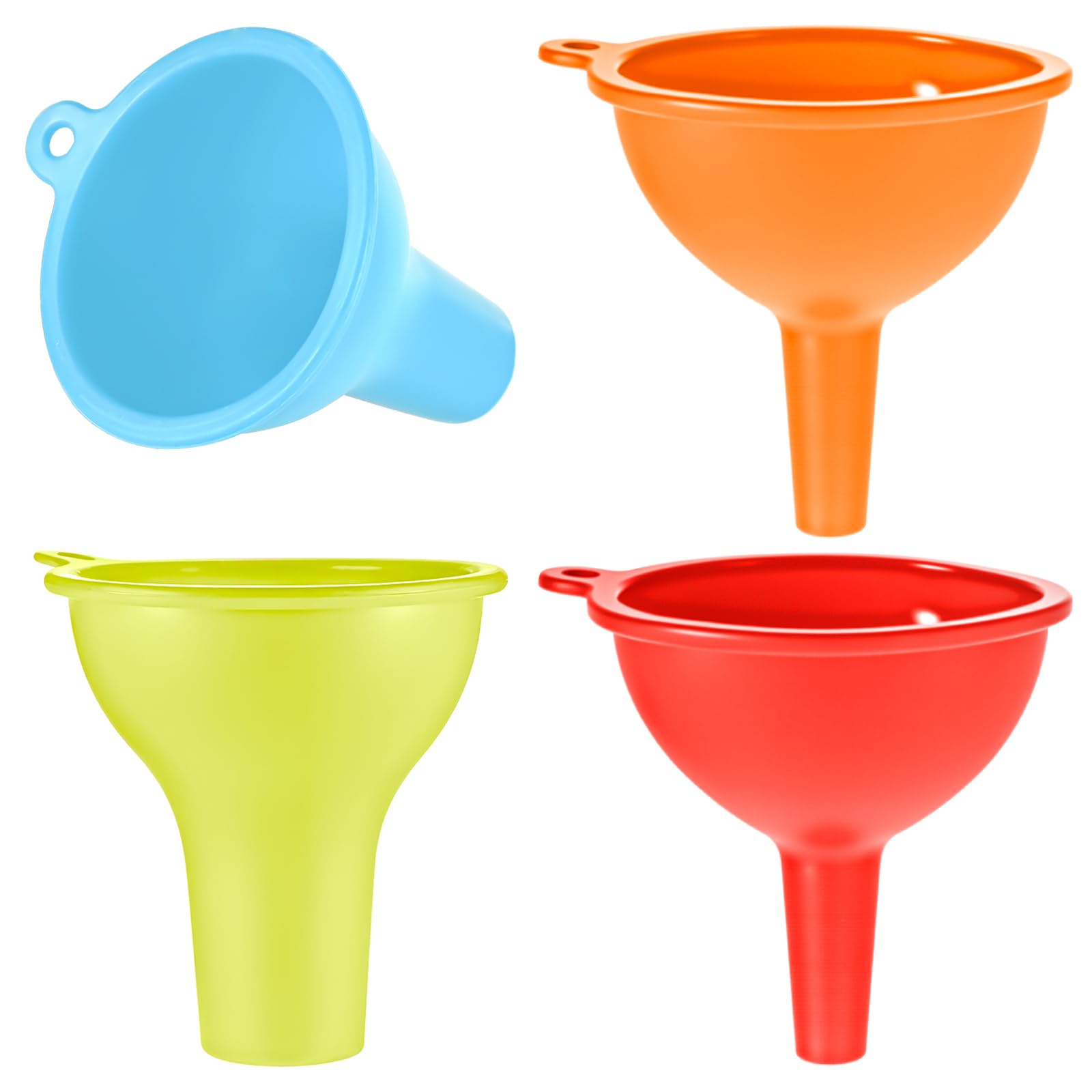 4 PCS Kitchen Silicone Funnel