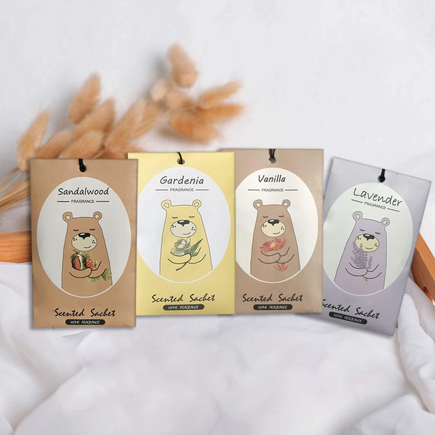 14 Packs Scented Sachets Bags for Drawers and Closets 13 Scents Gift Box (14 Count)