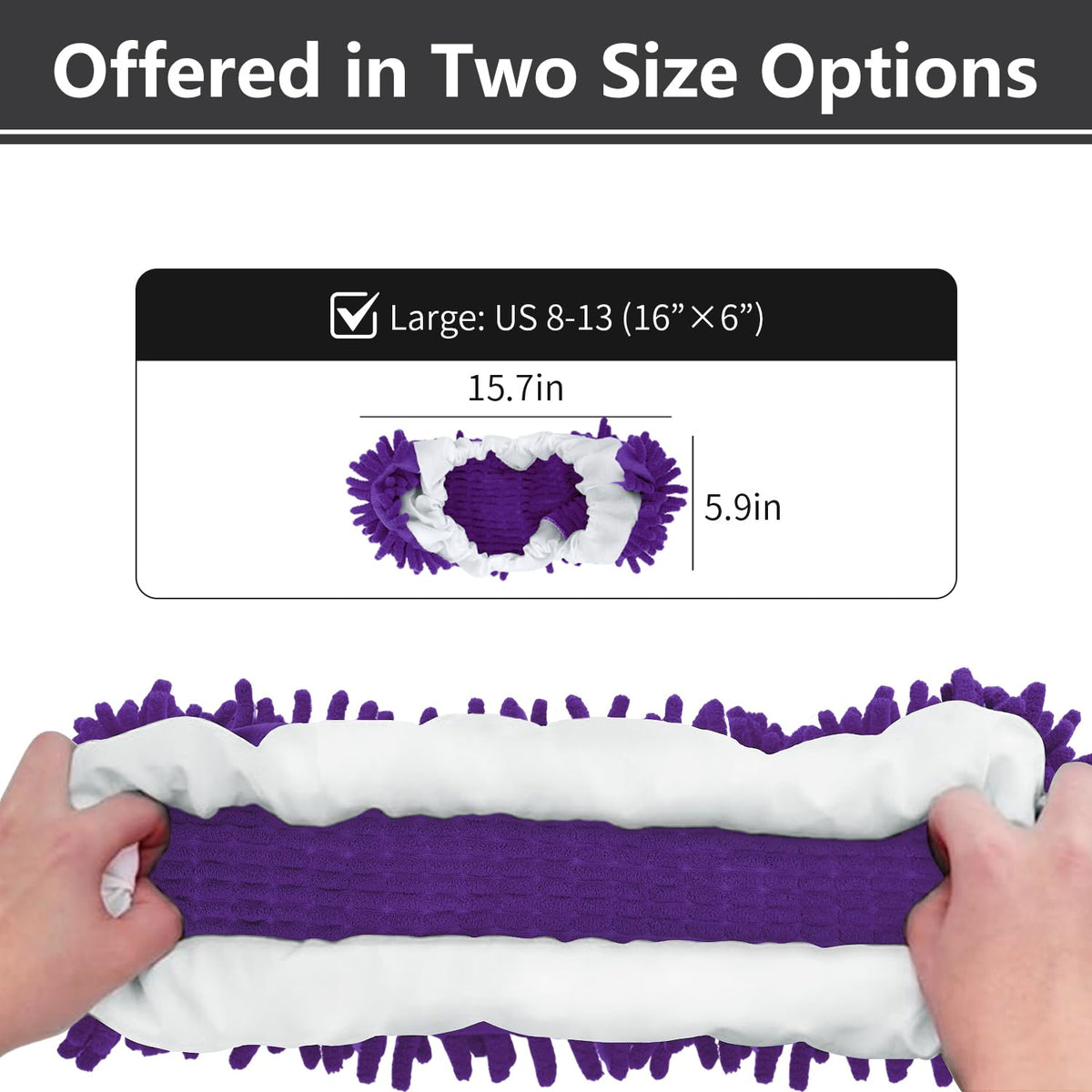 Mop Slippers Socks Floor Cleaning (5.2911 Ounce)