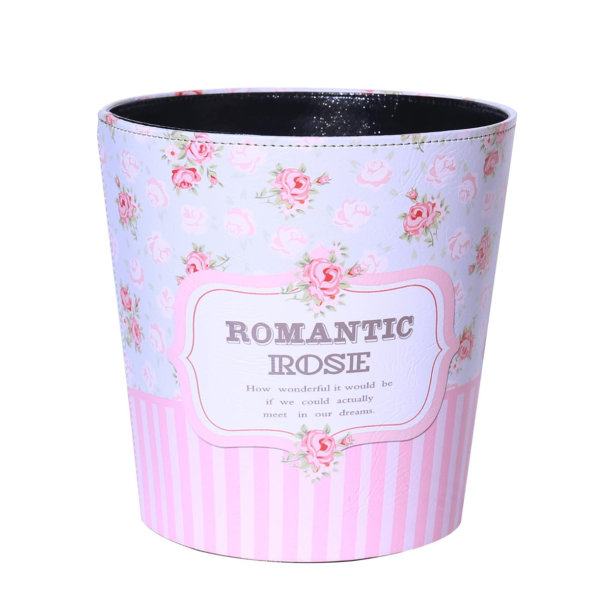 PU Leather Small Trash Can Wastebasket