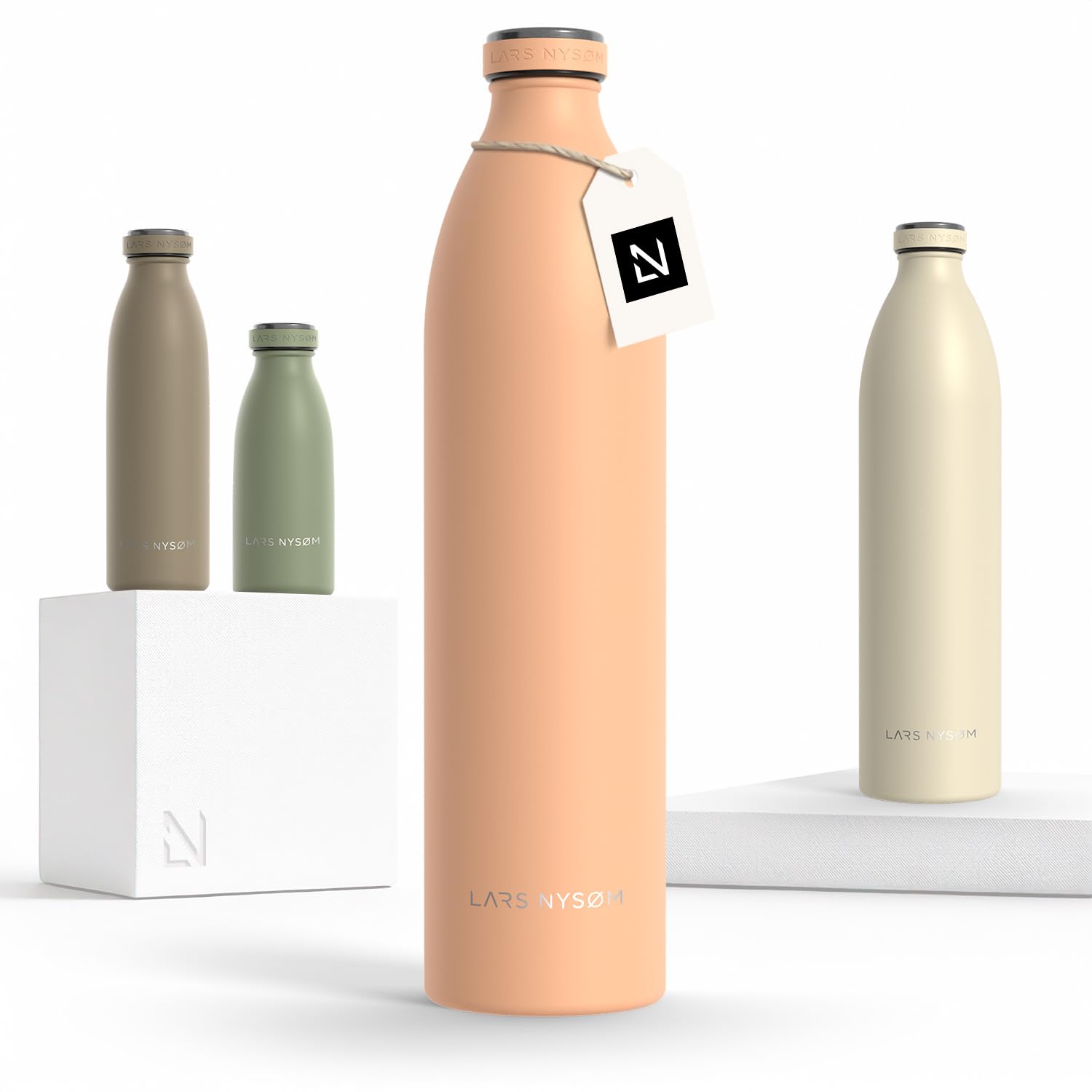 Stainless Steel Insulated XL Water Bottle 12oz 17oz 25oz 34oz 51oz