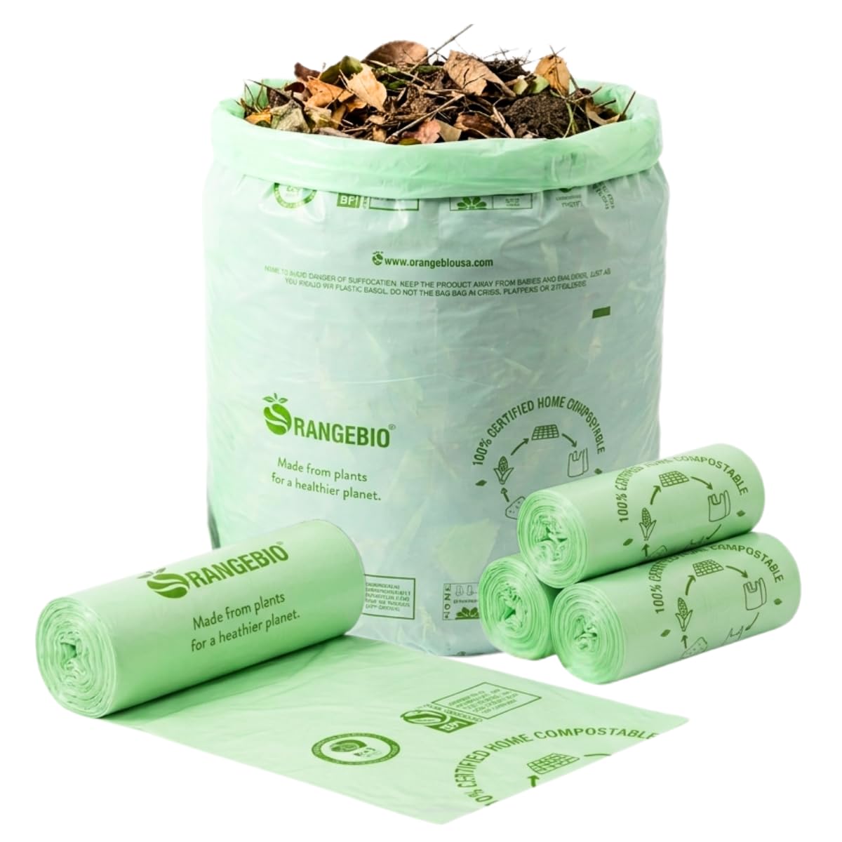 55 Gallon Compostable Trash Bags (15 Count)