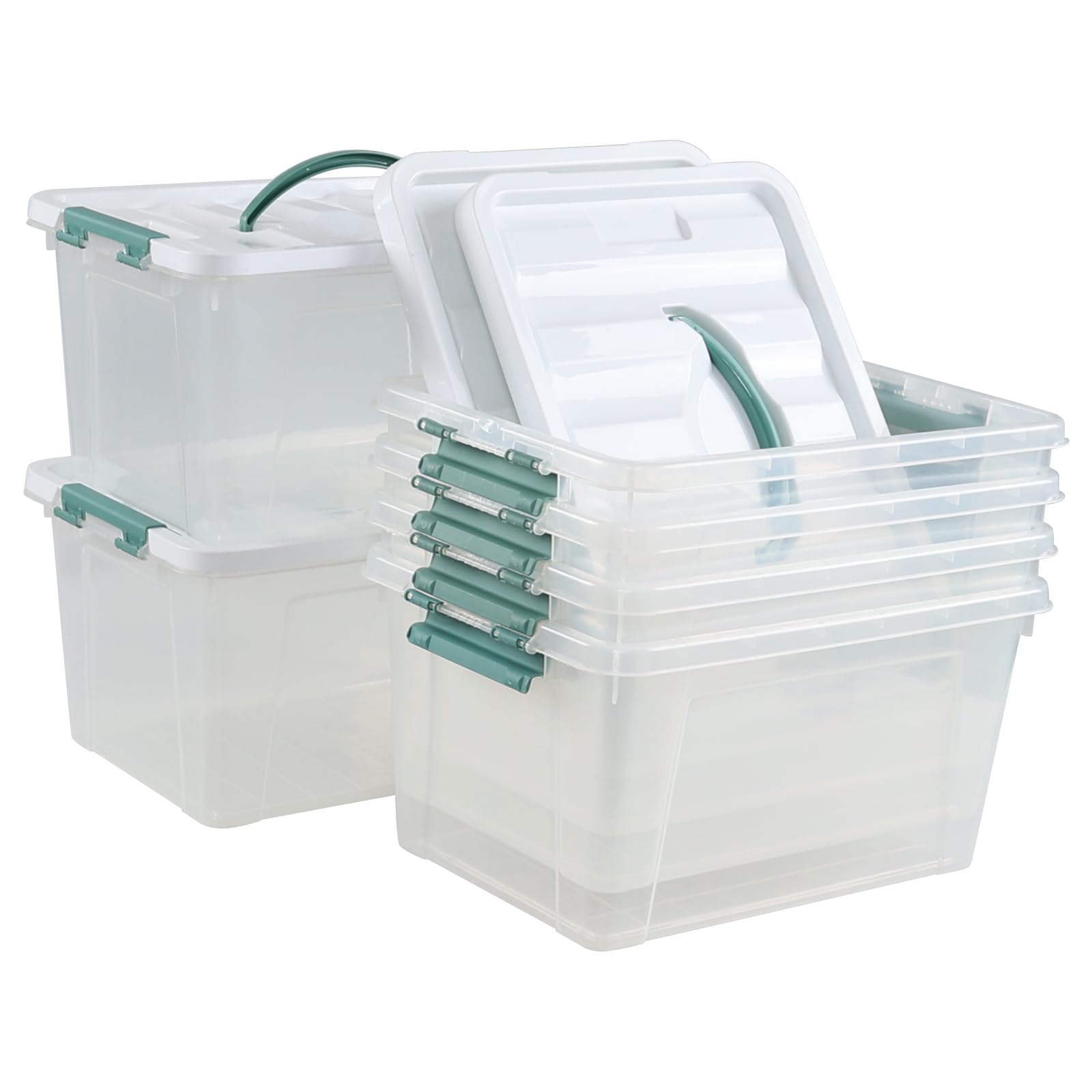 6 Pack Clear Latch Storage Box (6 Count)