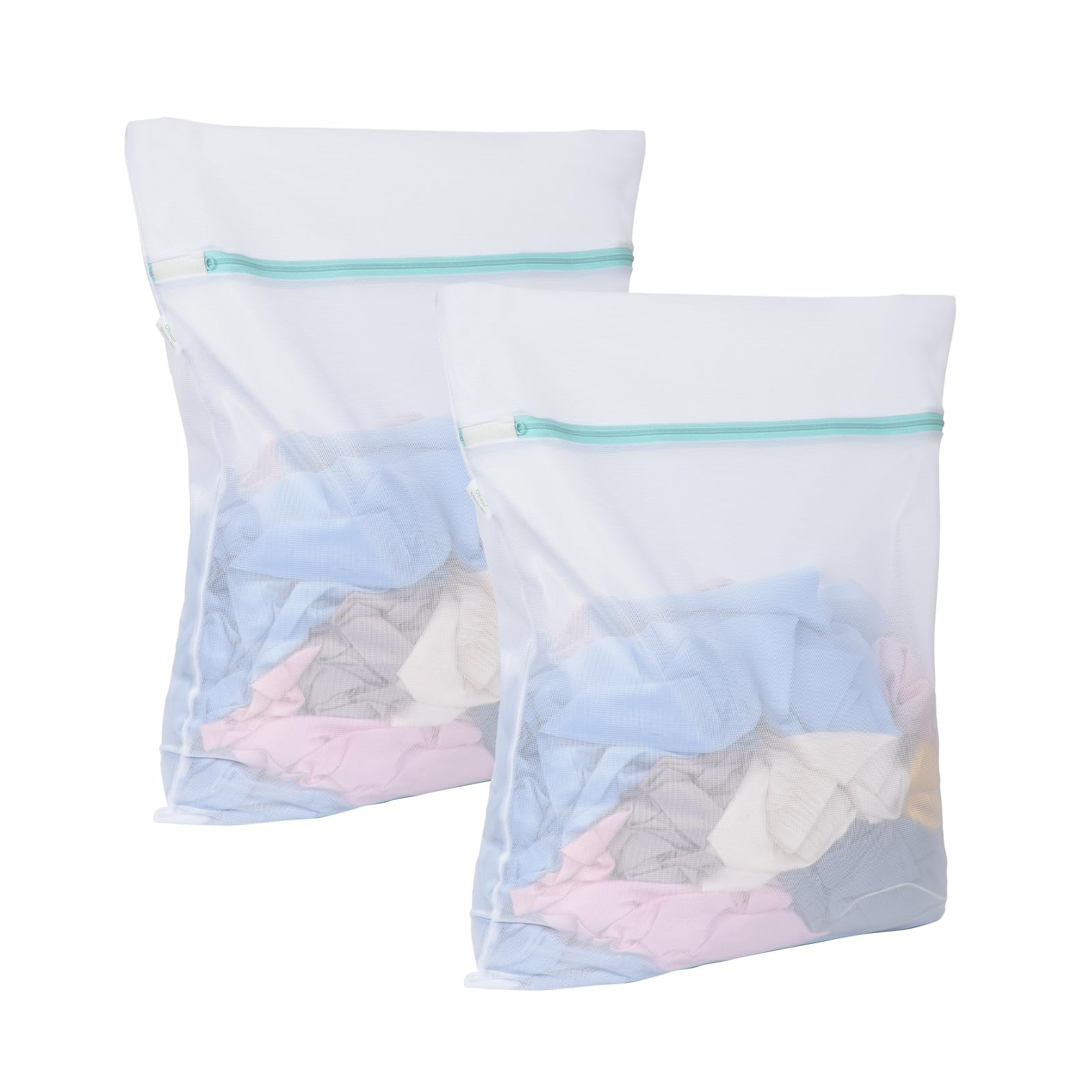 Mesh Laundry Bag for Delicates 20x24 inch Mesh Wash Bag for Washing Machine Zippered Net Laundry Bag for Bra Underwear College Dorm Home Don't Drying