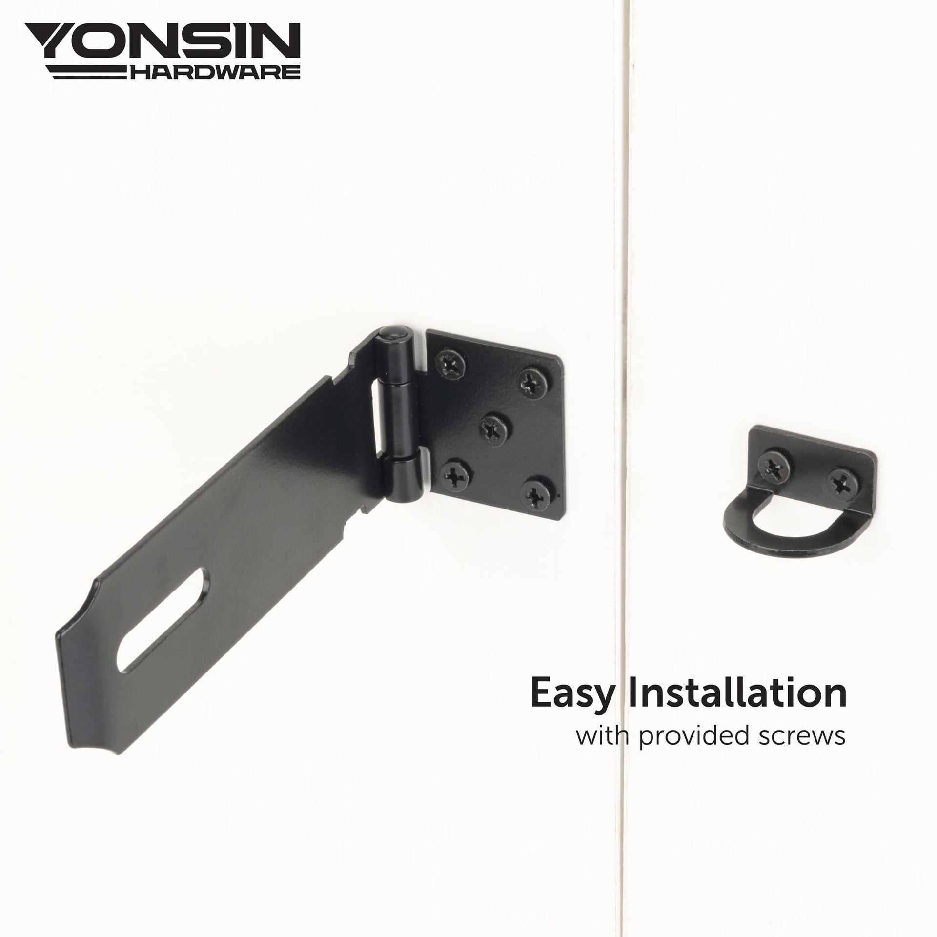 5" Door Padlock Safety Hasp Latch 2 Pcs