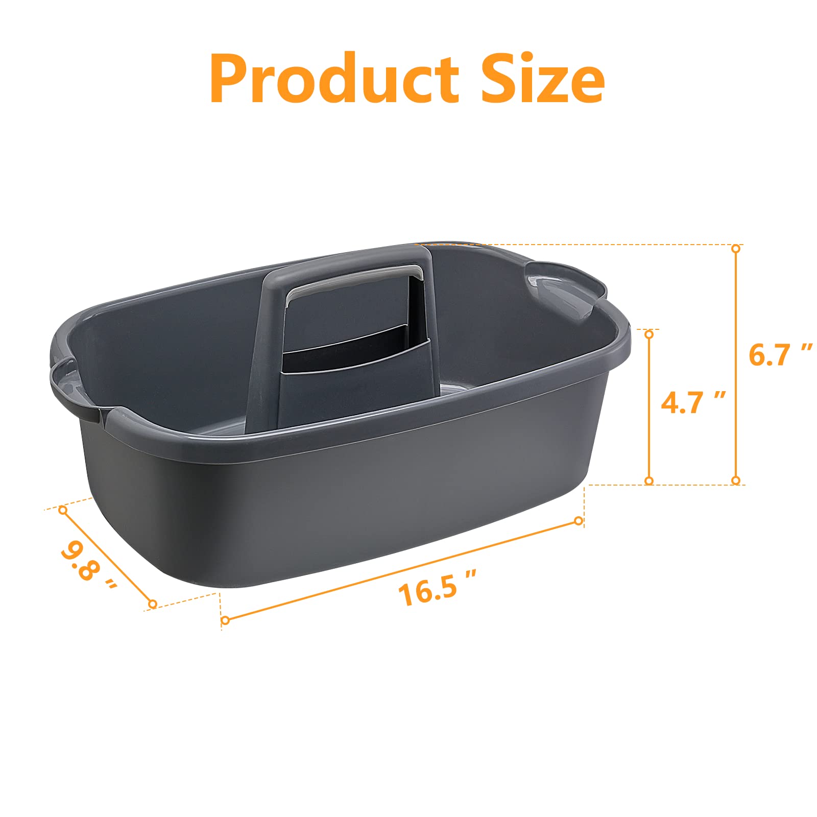 Multi Purpose Plastic Cleaning Caddy with Handle