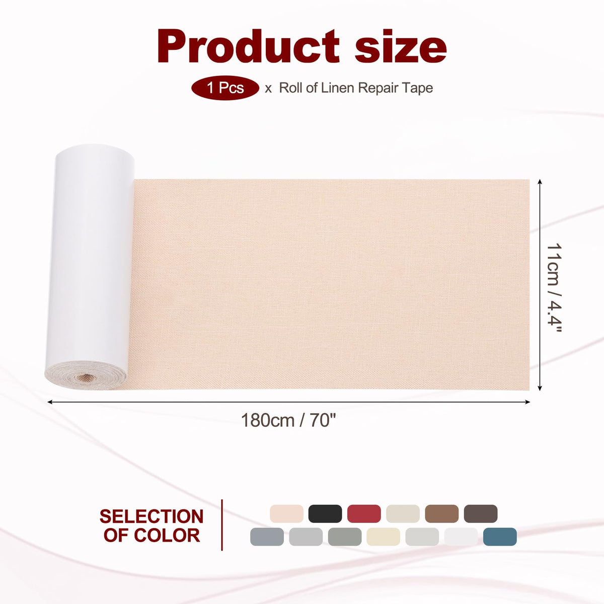 70x4.4 Inch Linen Repair Tape