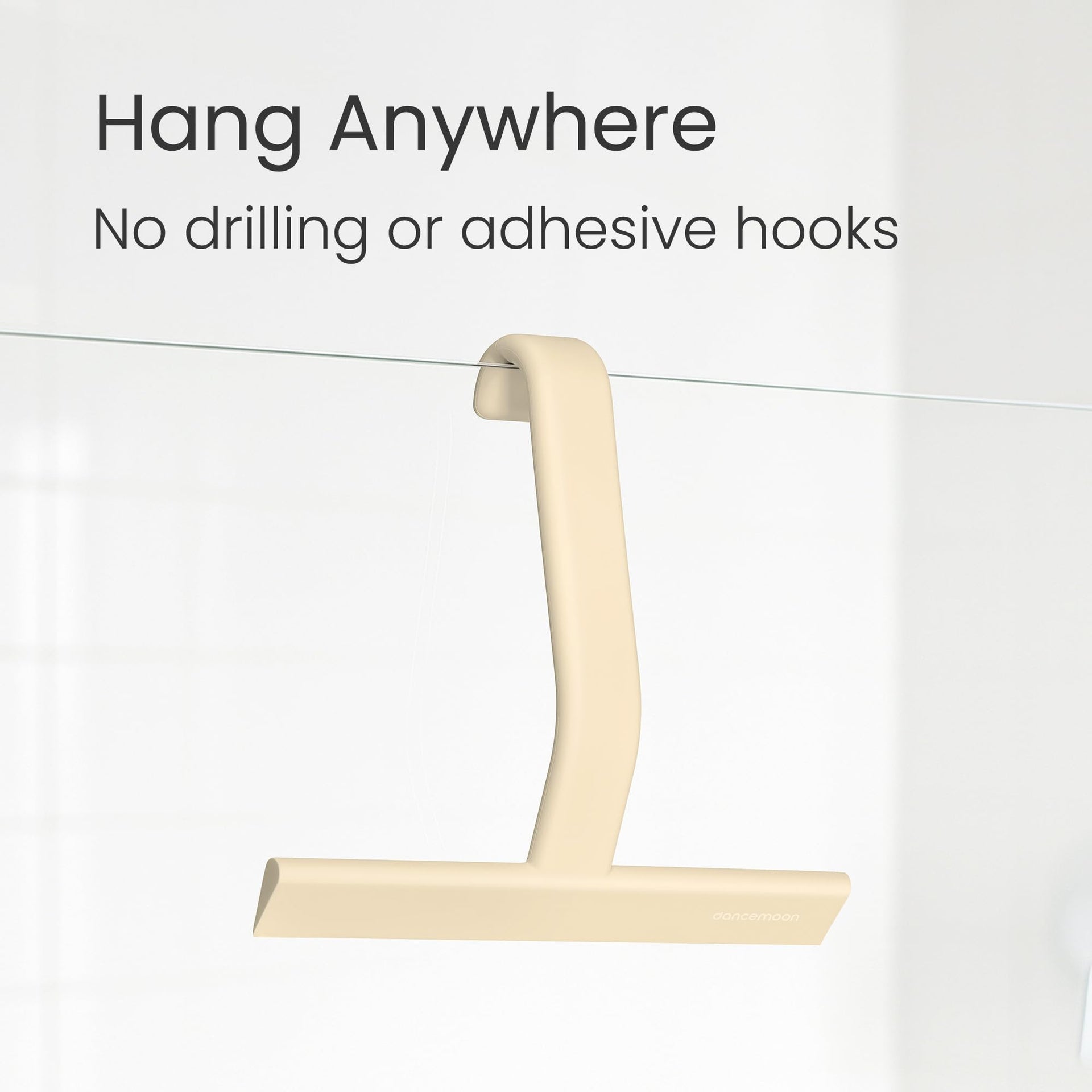 JustHang Shower Squeegee with Built