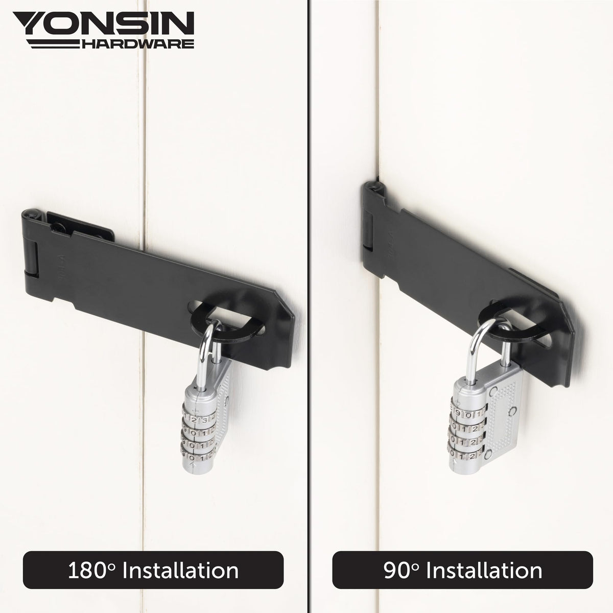 5" Door Padlock Safety Hasp Latch