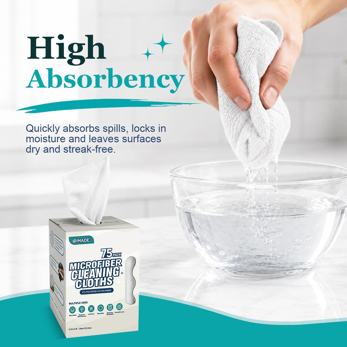 Microfiber Cleaning Cloth (75 Count)