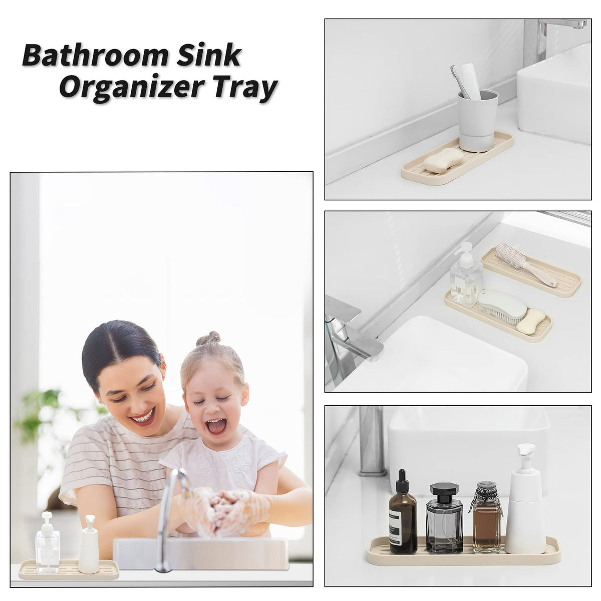 Silicone Kitchen Sink Organizer Tray for Multiple Usage