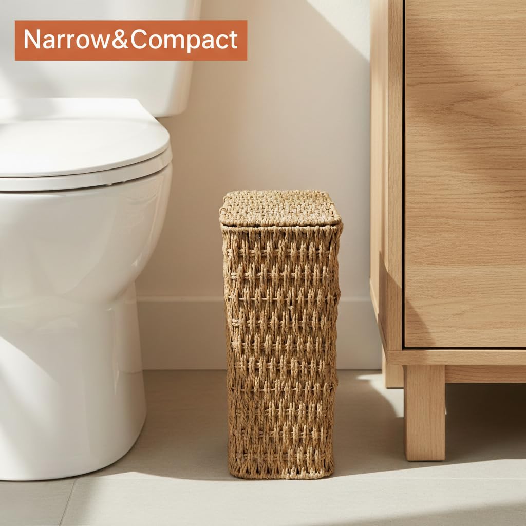 3 Gallon Paper Rope Bathroom Trash Can