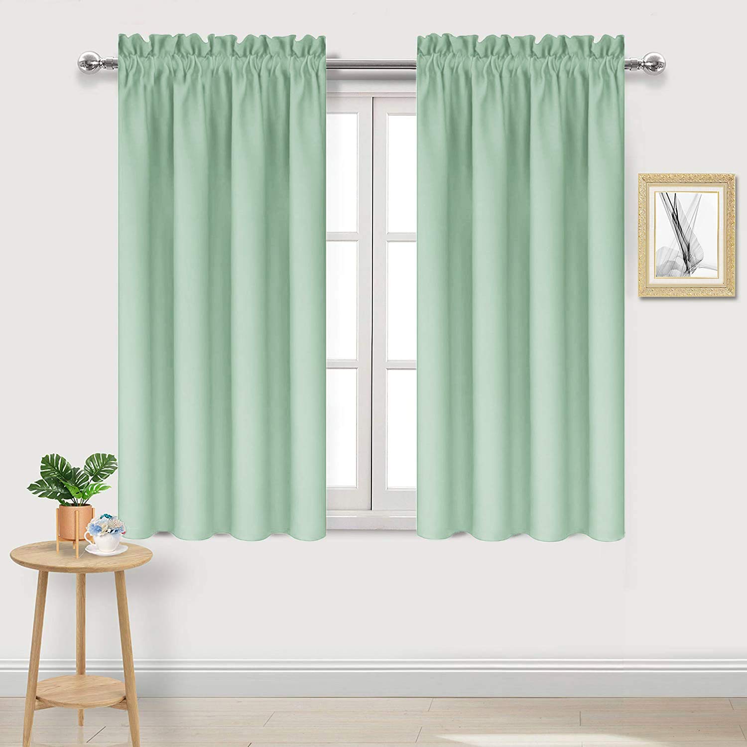 Blackout Curtains for Bedroom Living Room 42 x 45 Inch Long 2 Panels