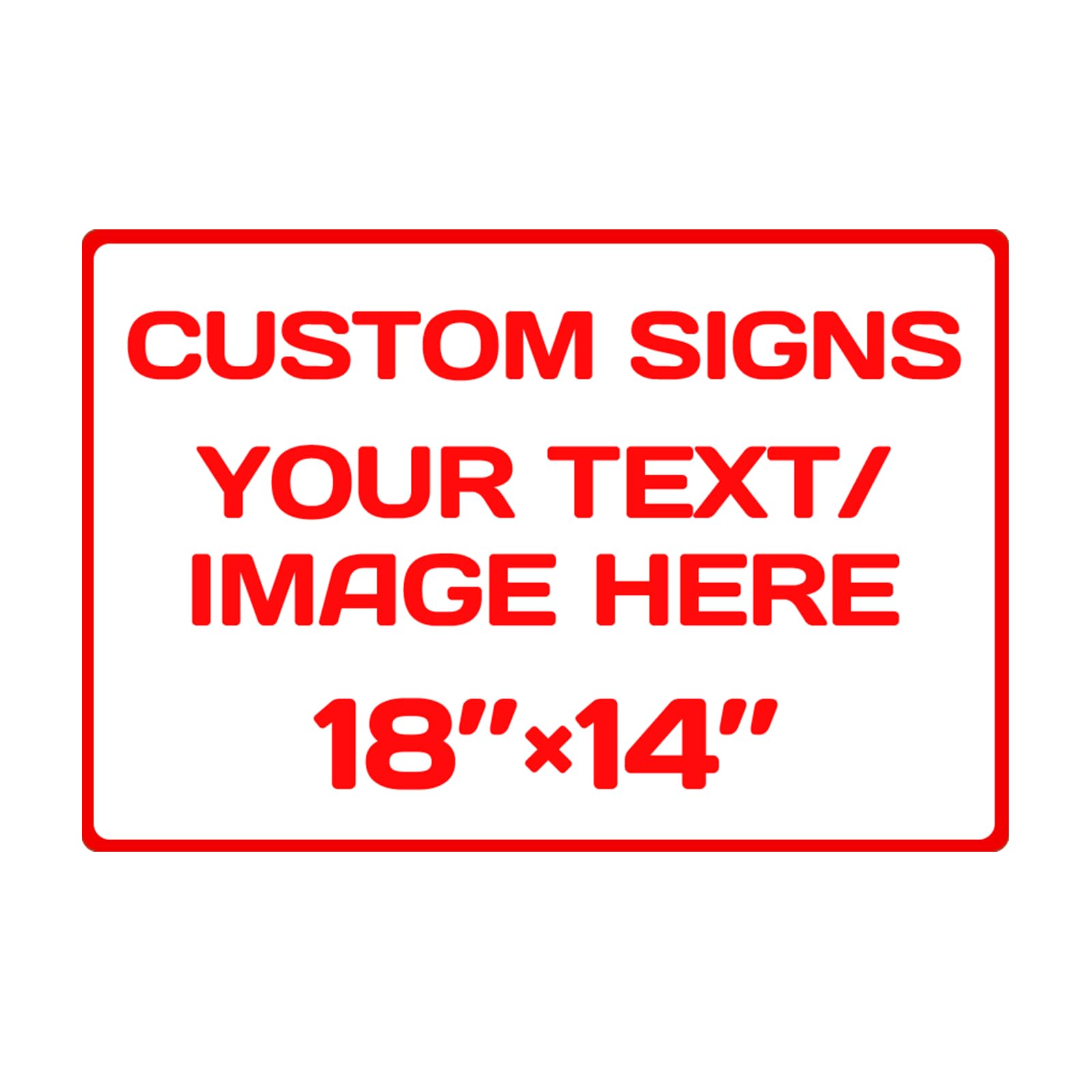 Custom Aluminum Weatherproof Metal Signs
