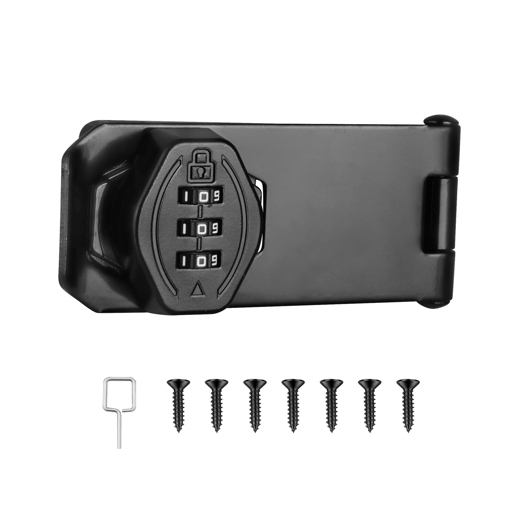 4 inch 180 Degree Hasp Latch with Combination Lock