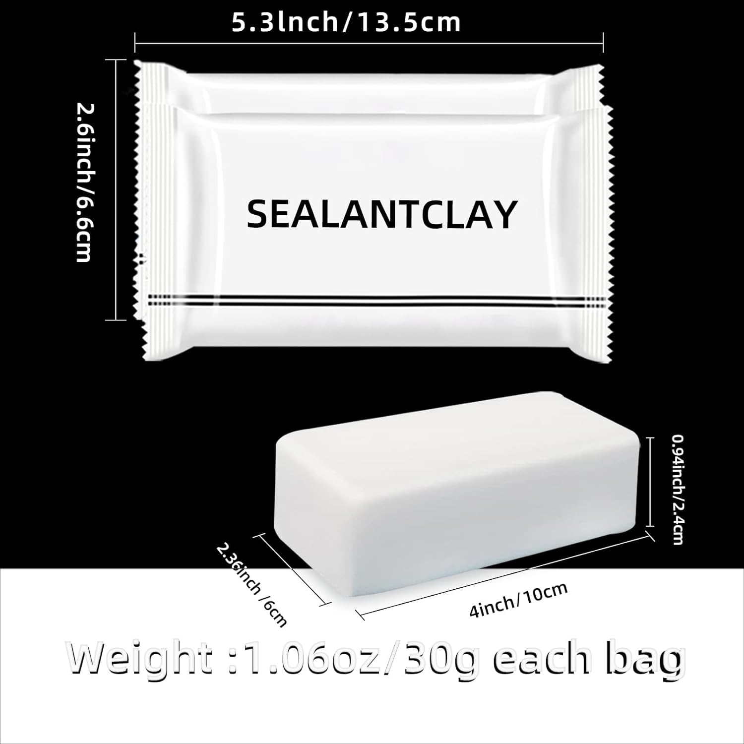 20Pack Waterproof Duct Seal Clay for Wall Hole Repair Quick Mending Putty (20 Count)