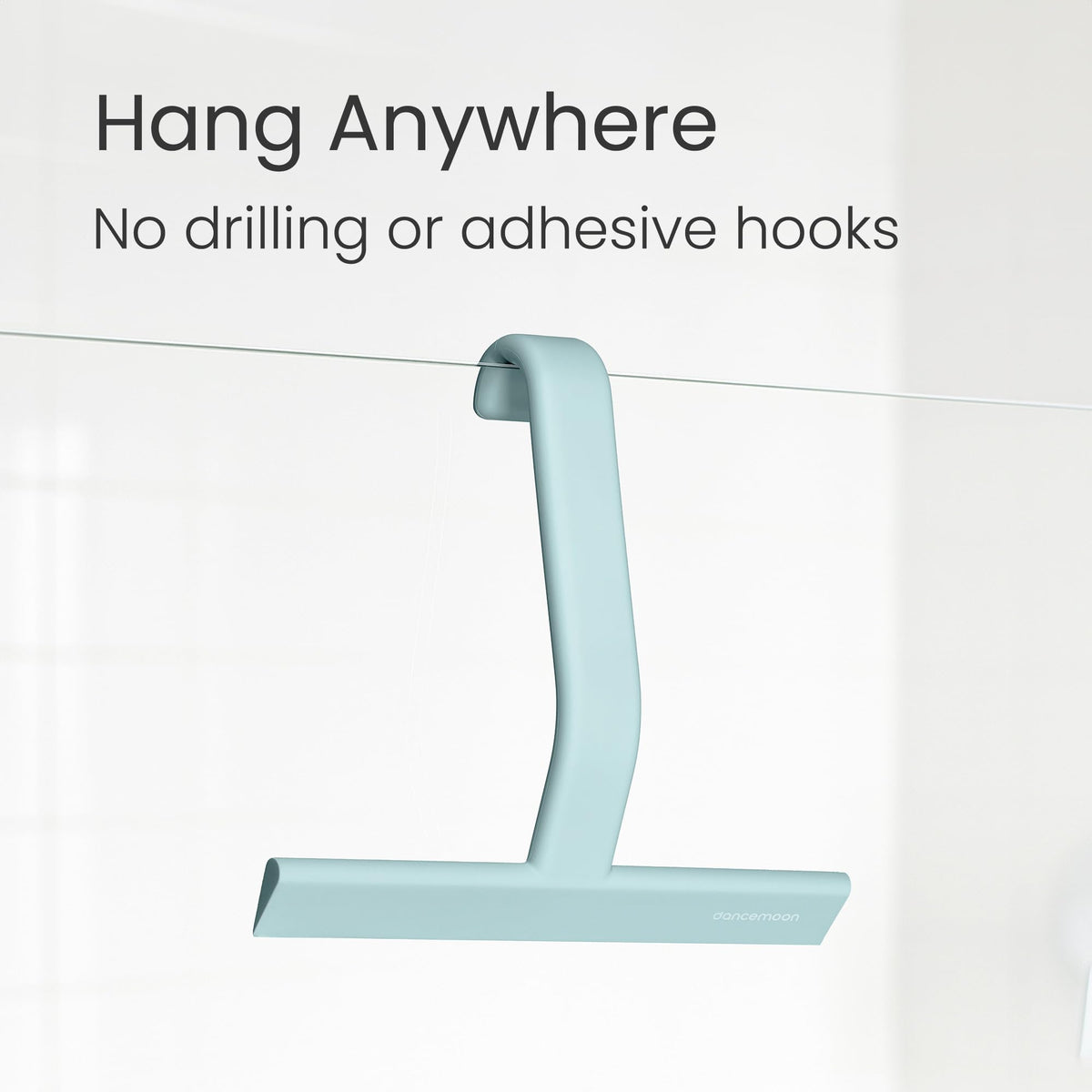 JustHang Shower Squeegee with Built