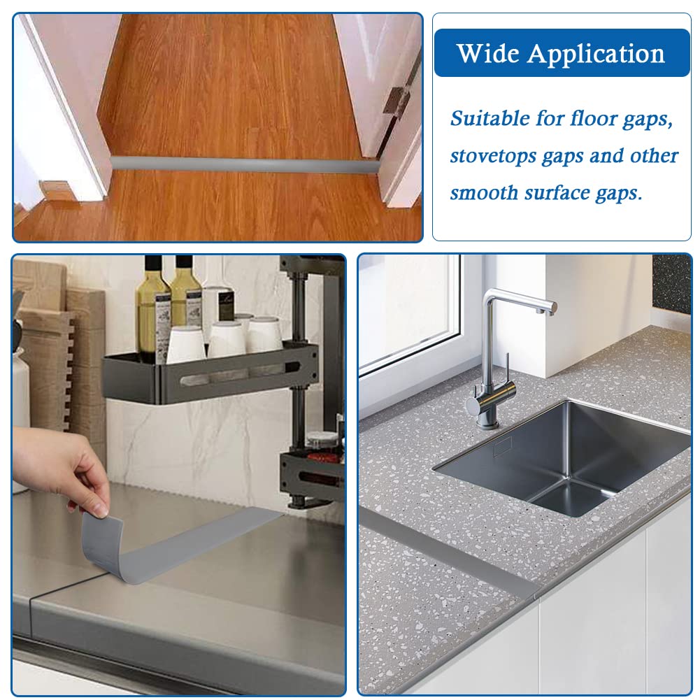 Vinyl Floor Transition Strip Self Adhesive Threshold Strip (6.56 Foot)