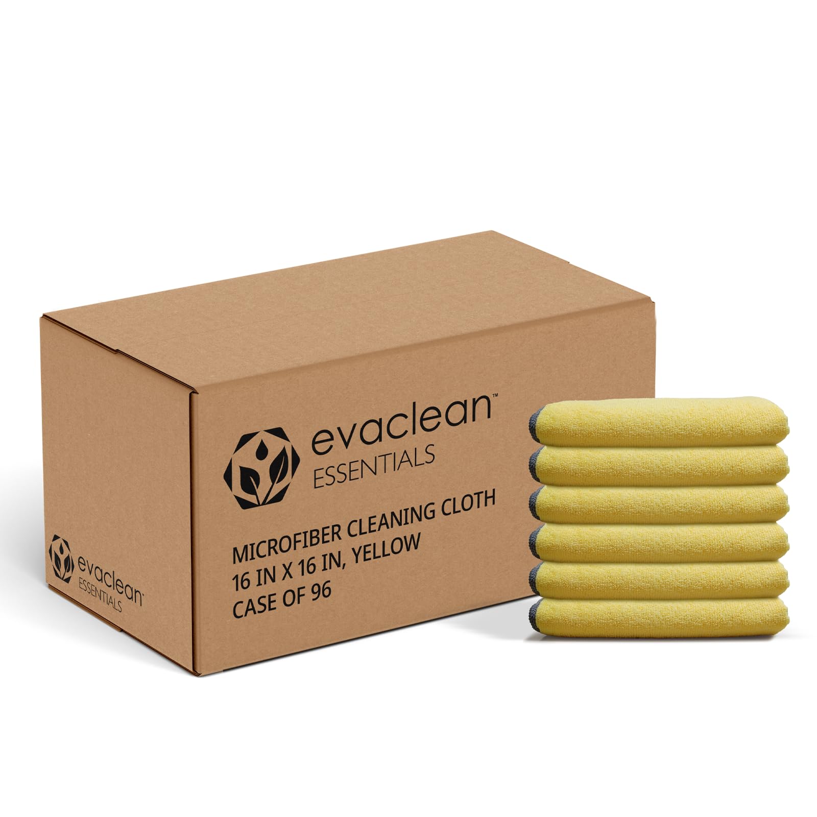 Essentials Premium Microfiber Cleaning Cloth 16"x16" (96 Count)