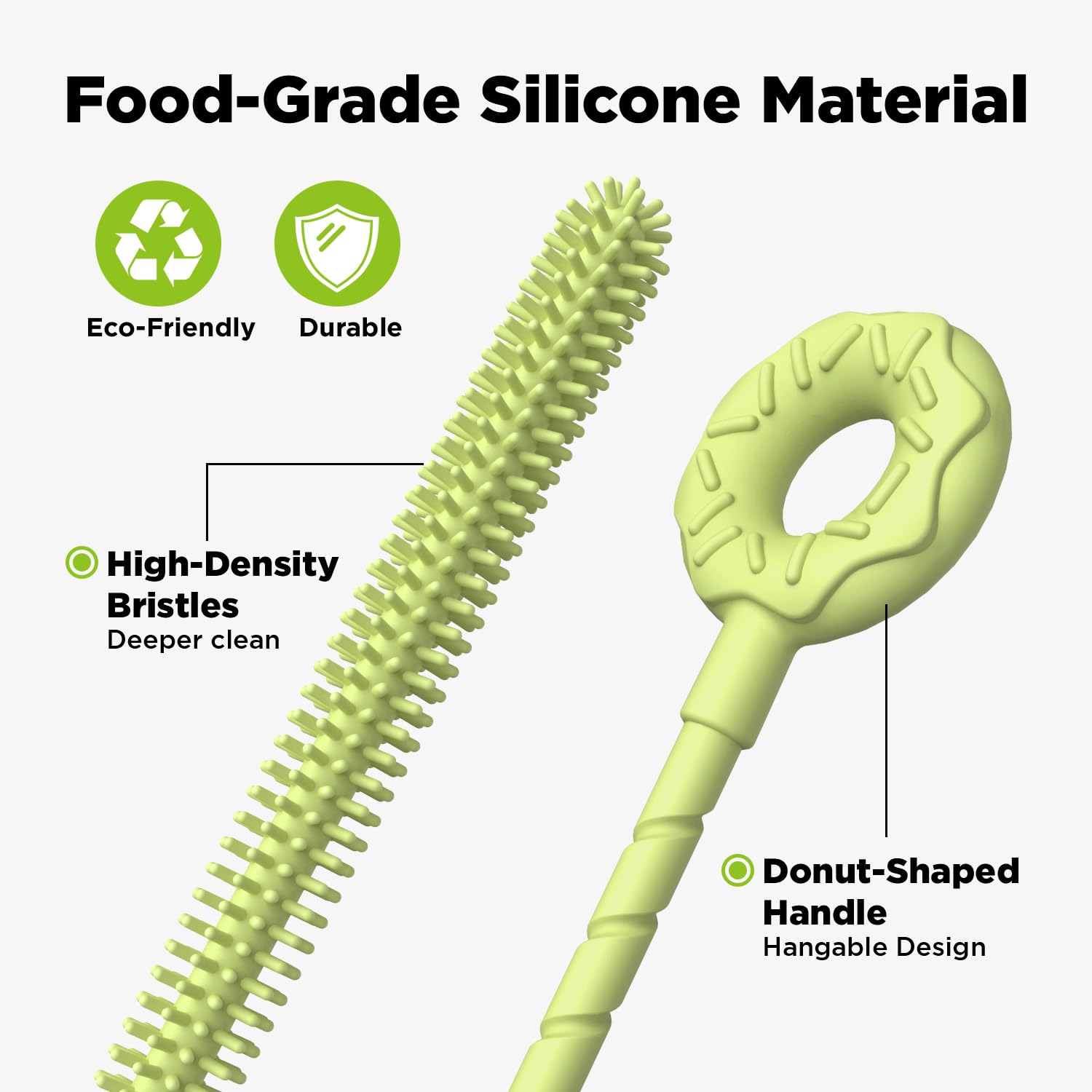Silicone Straw Cleaner Brush (2 Count)