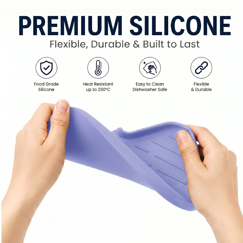Silicone Soap Dish with Drain Spout
