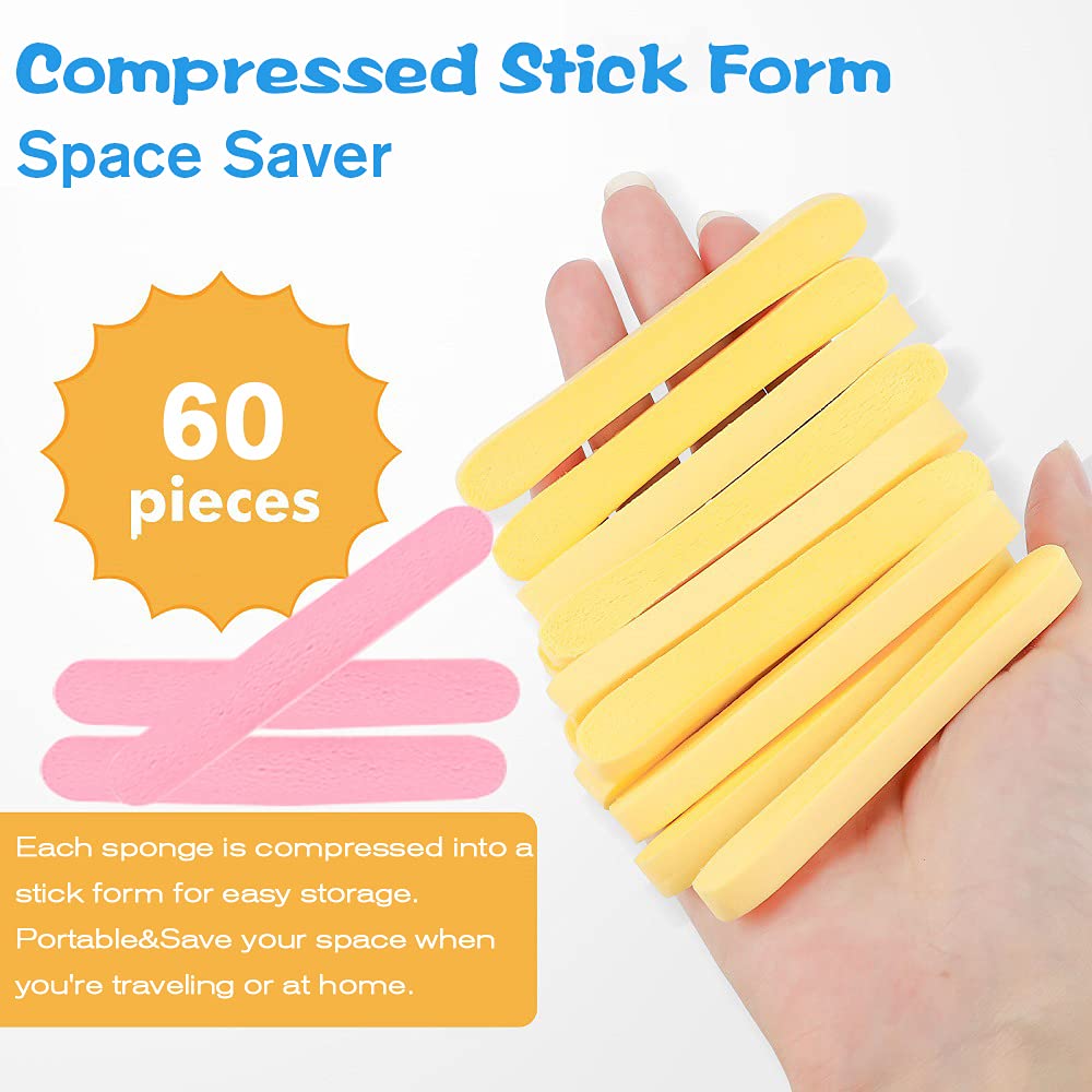 Facial Sponge Compressed (60 Count)