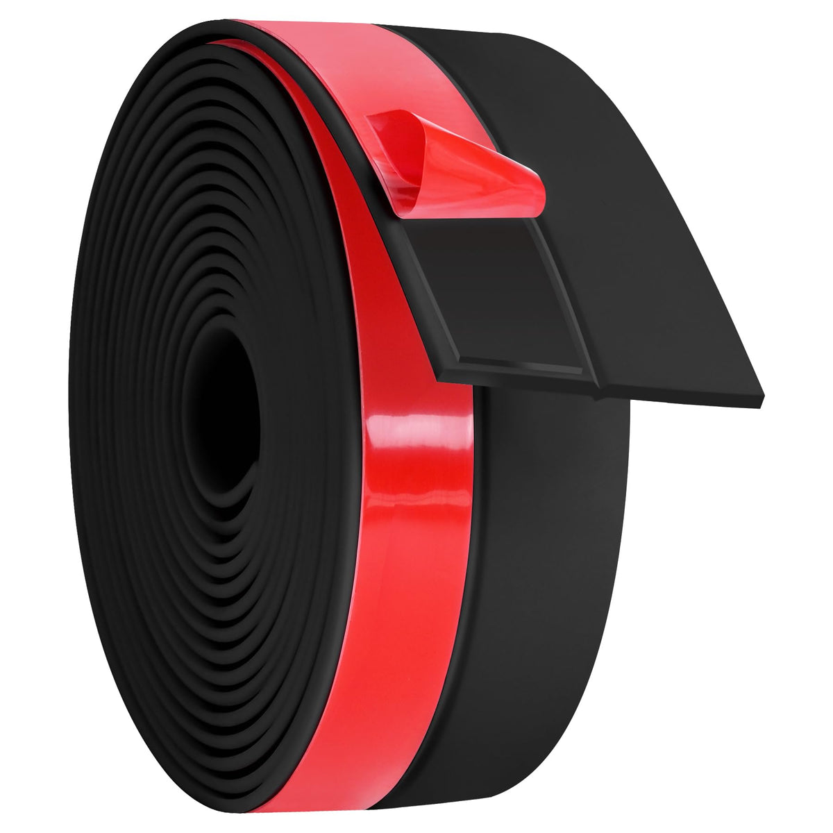 Weather Stripping Silicone Door Seal Strip 2 in x 10 ft Door Draft Stopper Self Adhesive Tape (10 Foot)