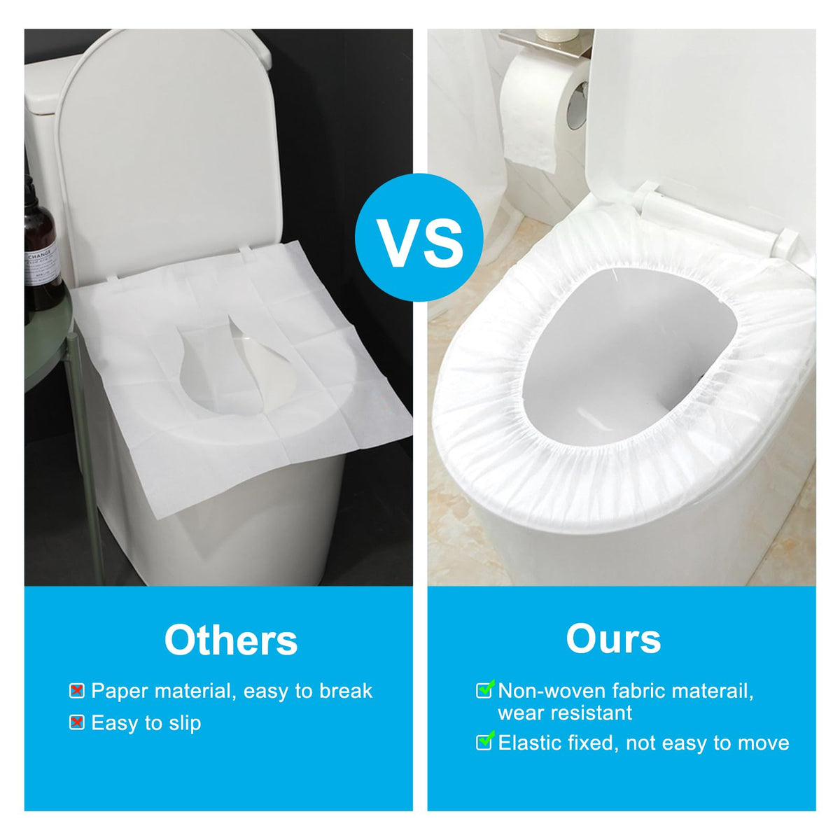 200 Pack Disposable Toilet Seat Cover (200 Count)