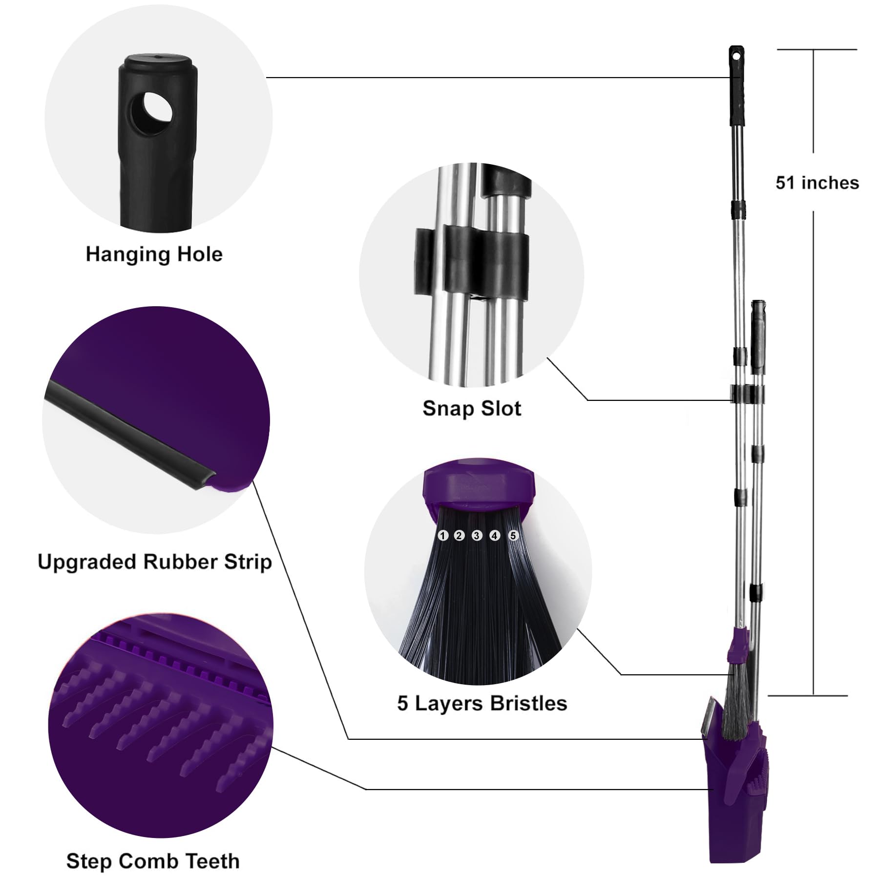 Broom and Dustpan Set for Home