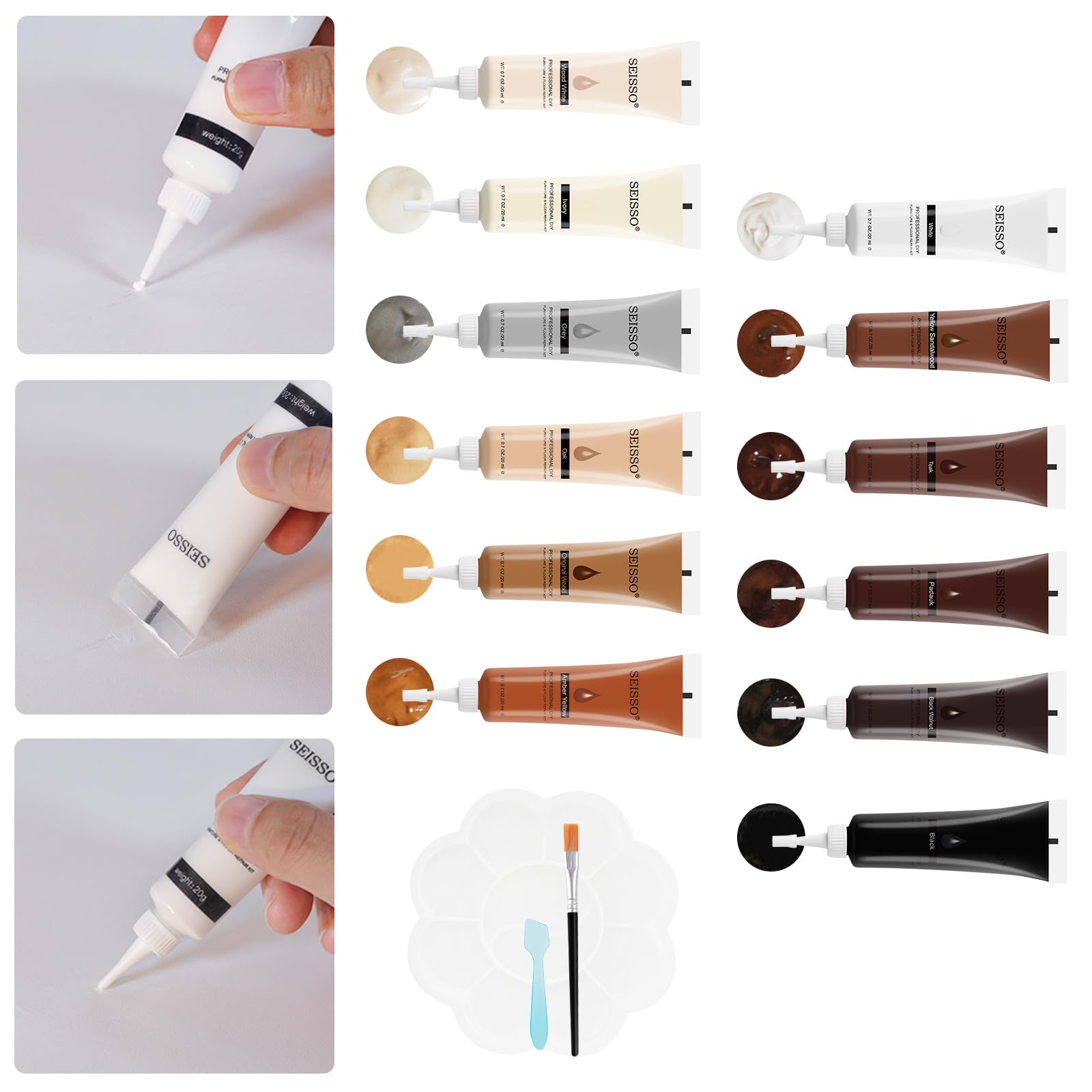 Wood Fillers Furniture Repair Kit (12 Count)