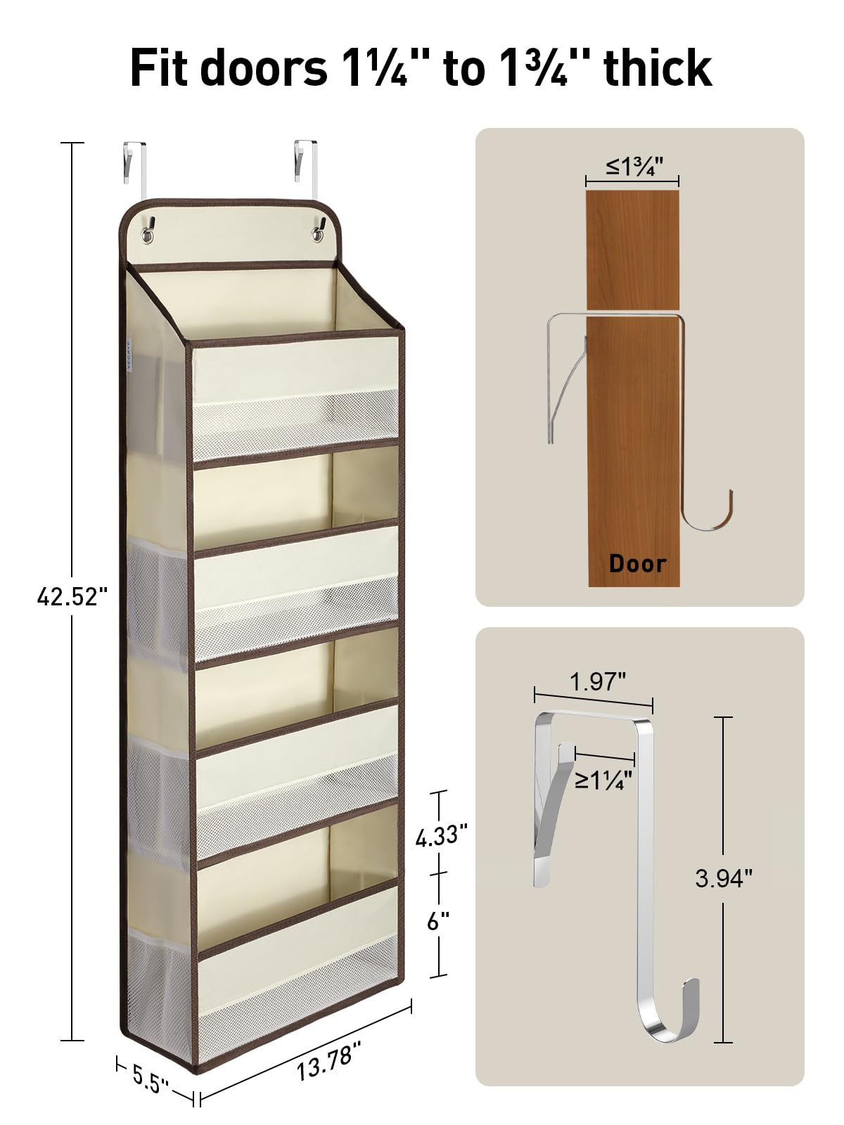 Hanging Over the Door Organizer 1 Pack