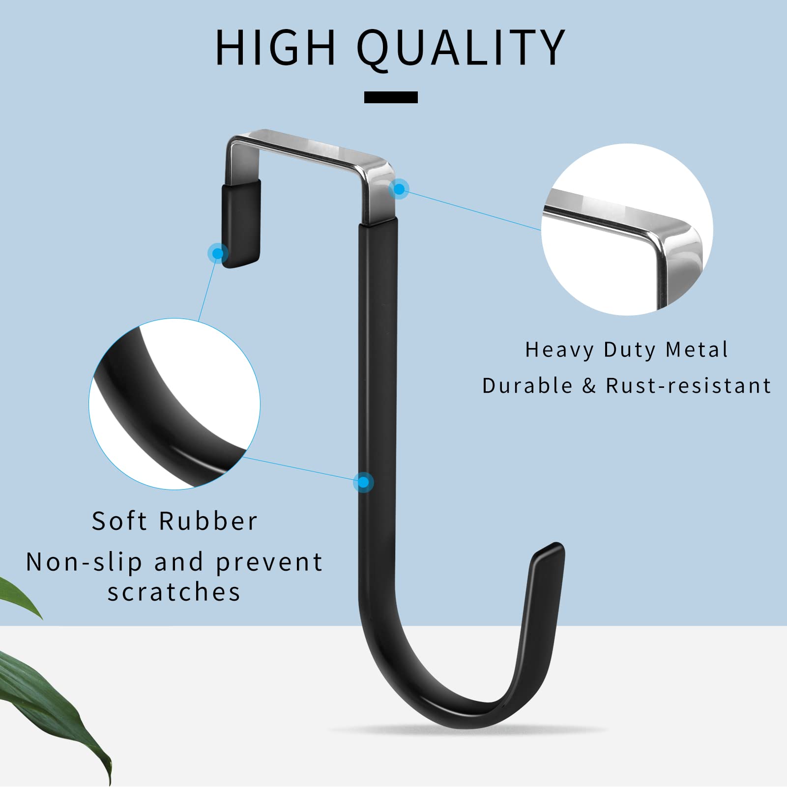Over the Door Hooks (10 Count)