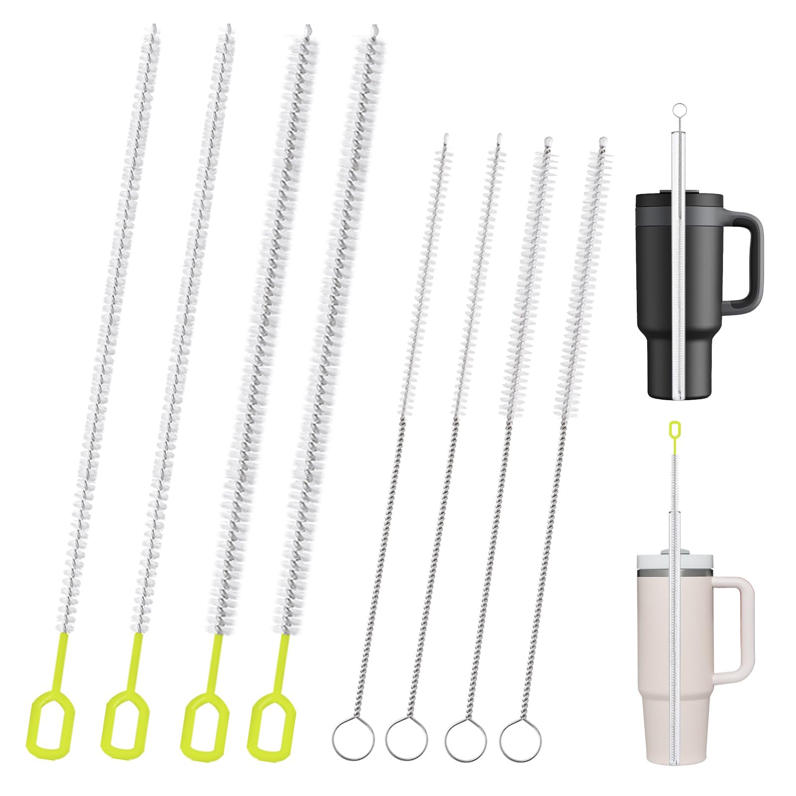 8 Pieces Straw Cleaner Brush Set for Cleaning Straws (8 Count)