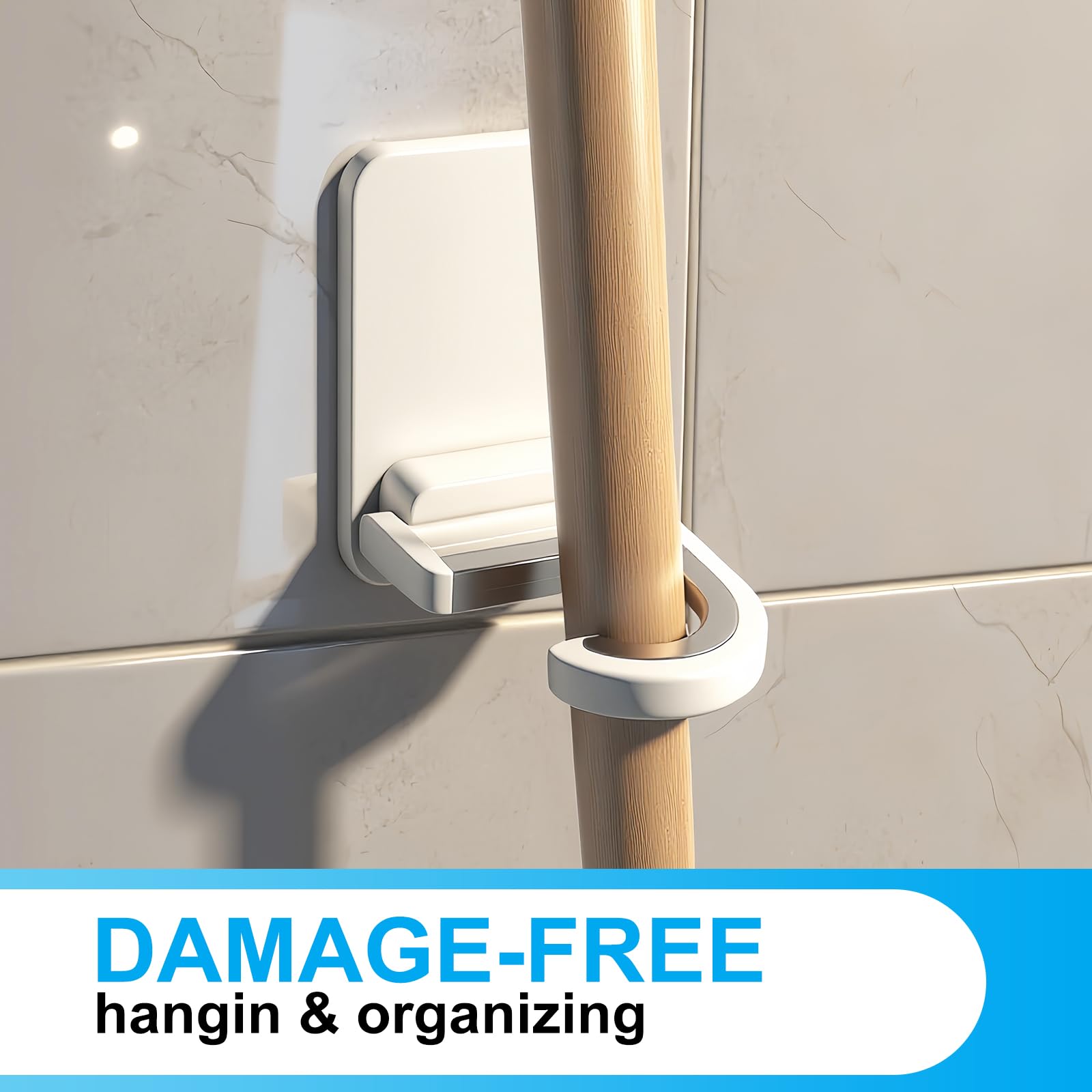 6Pack Broom Holder Wall Mount (6 Count)