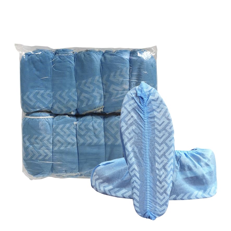 Disposable Polypropylene Shoe Covers with Anti (300 Count)