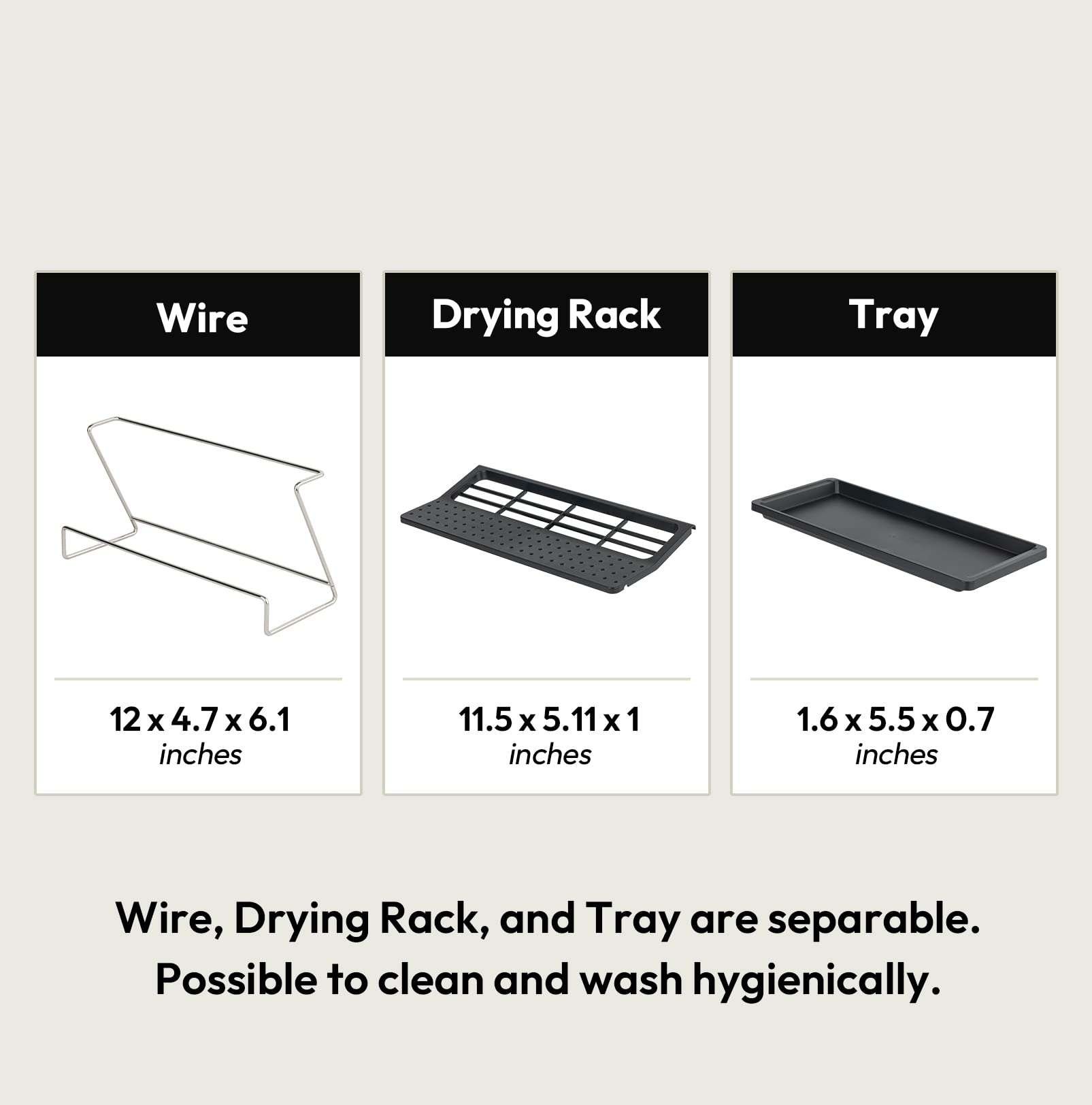 Bottle Drying Rack with Drain Tray
