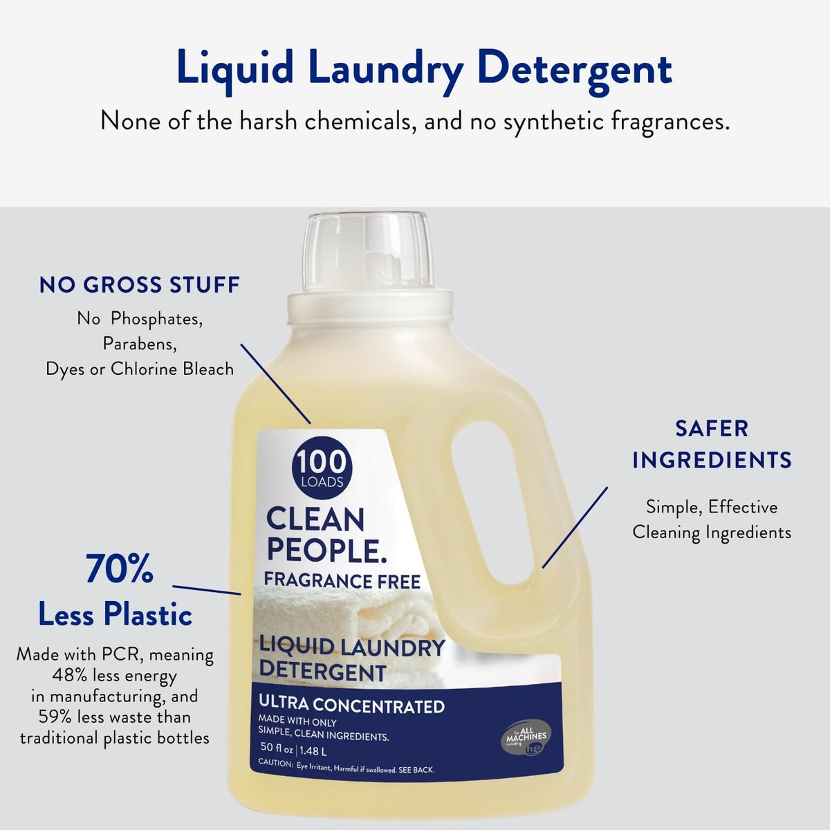Liquid Laundry Detergent (50 Fl Oz)