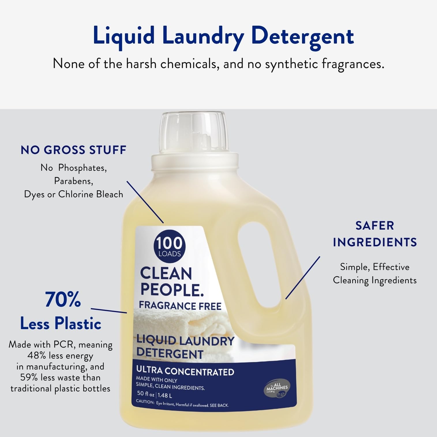 Liquid Laundry Detergent (100 Fl Oz)