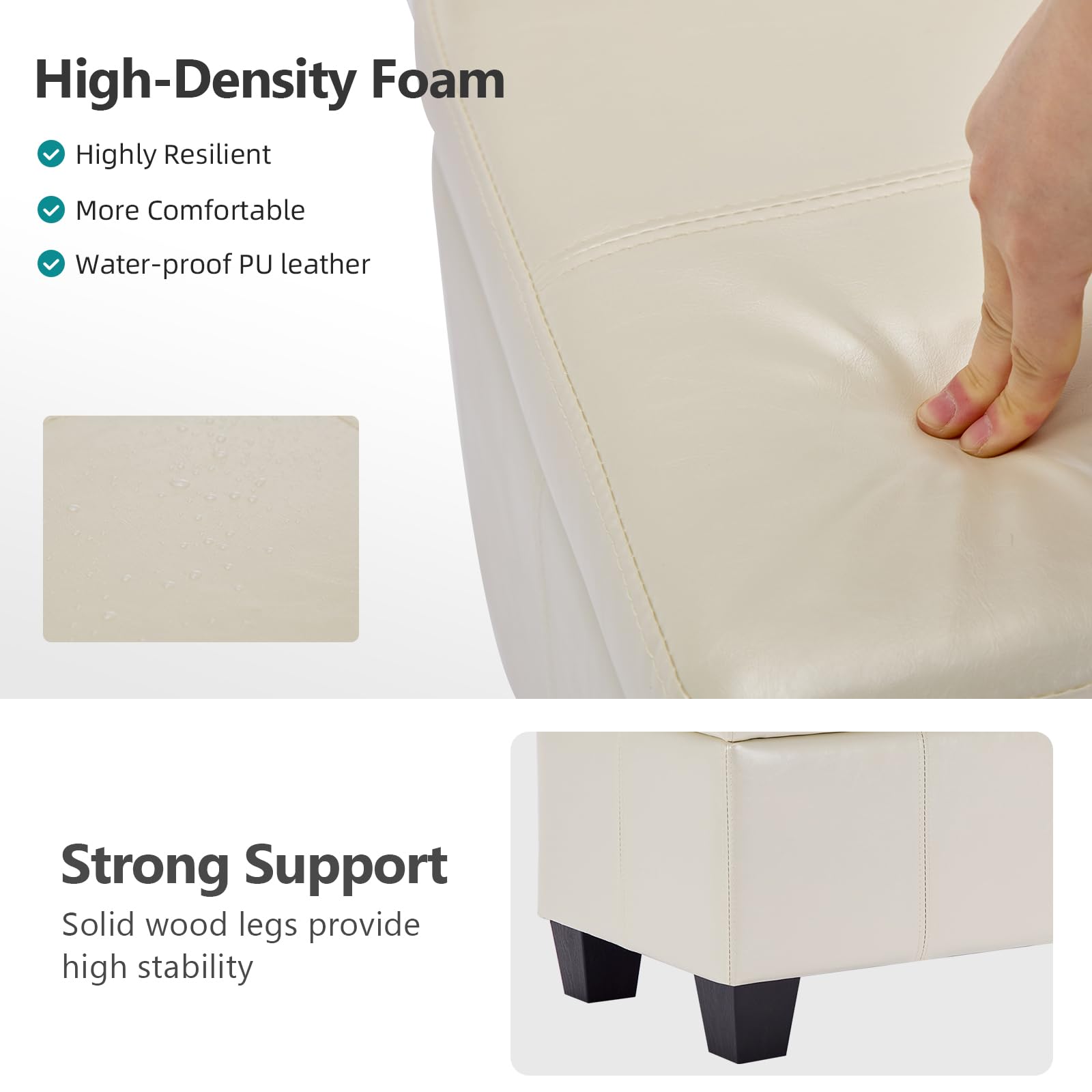 41" Storage Ottoman Bench