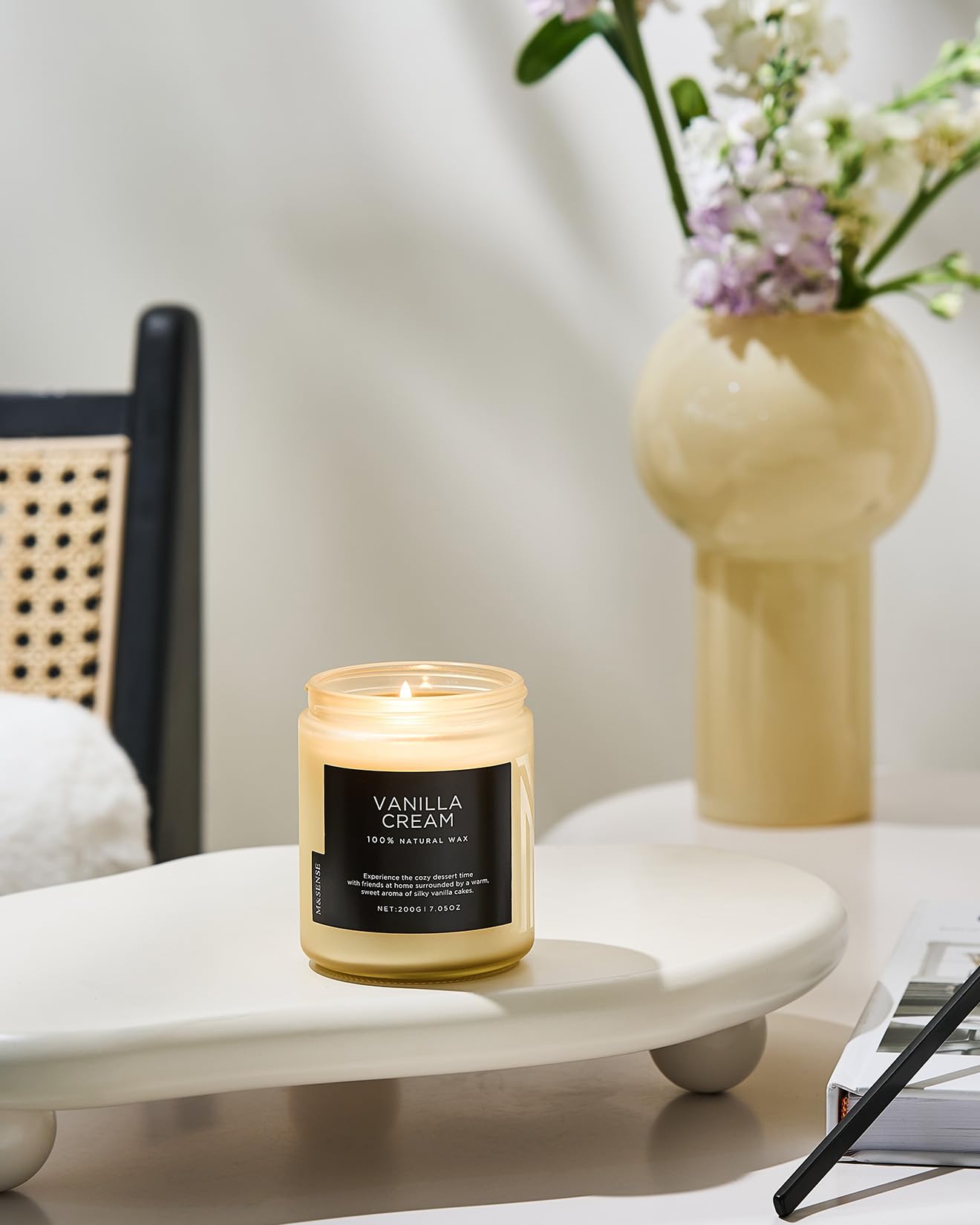 Vanilla Candles for Home (6 Ounce)