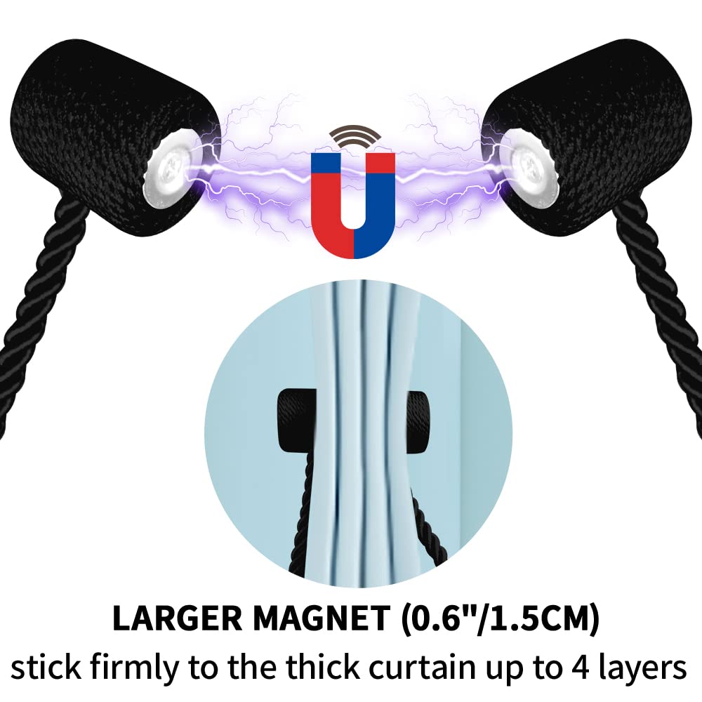18 Inch Strong Magnetic Curtain Tiebacks (4 Count)