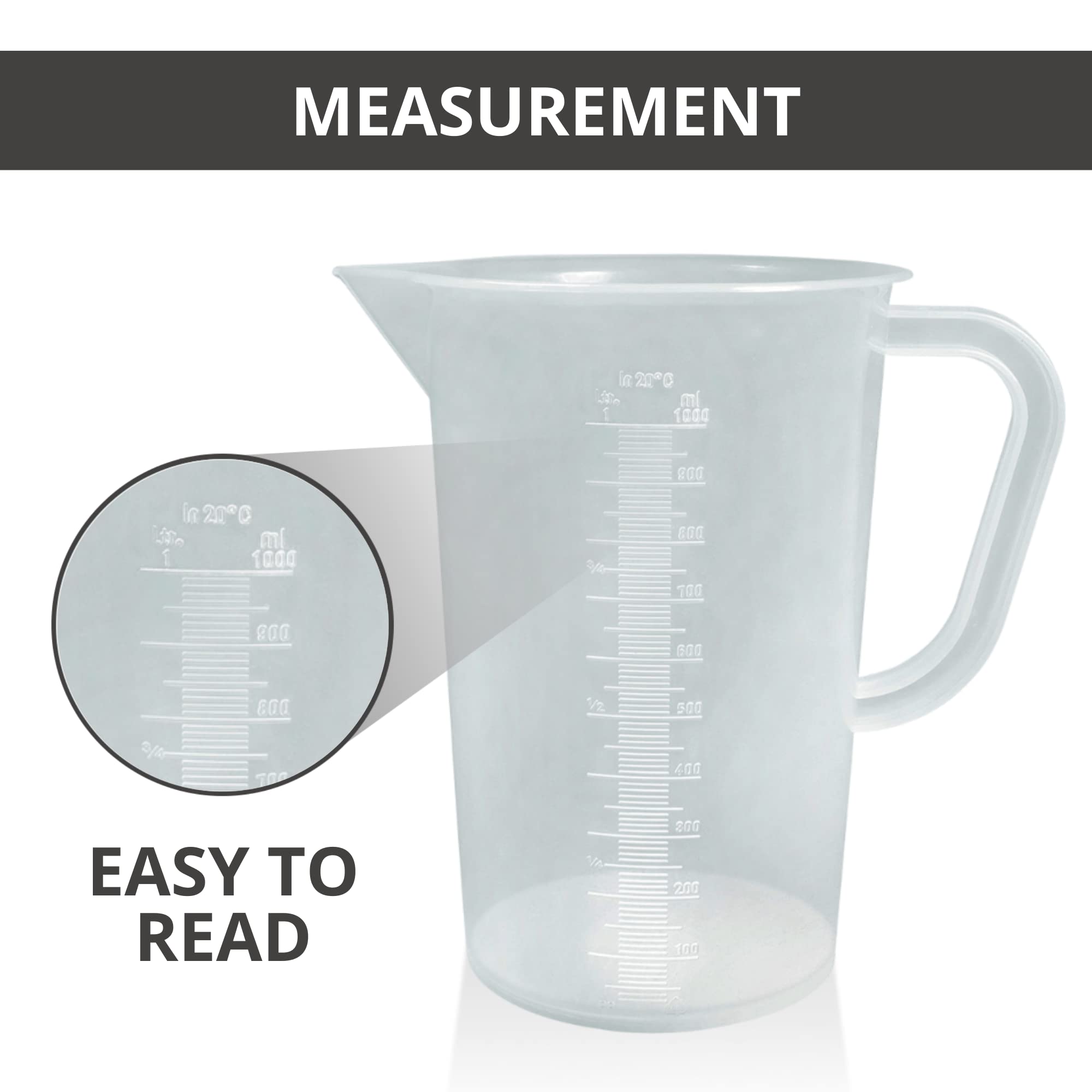 Plastic Graduated Measuring and Mixing Pitcher