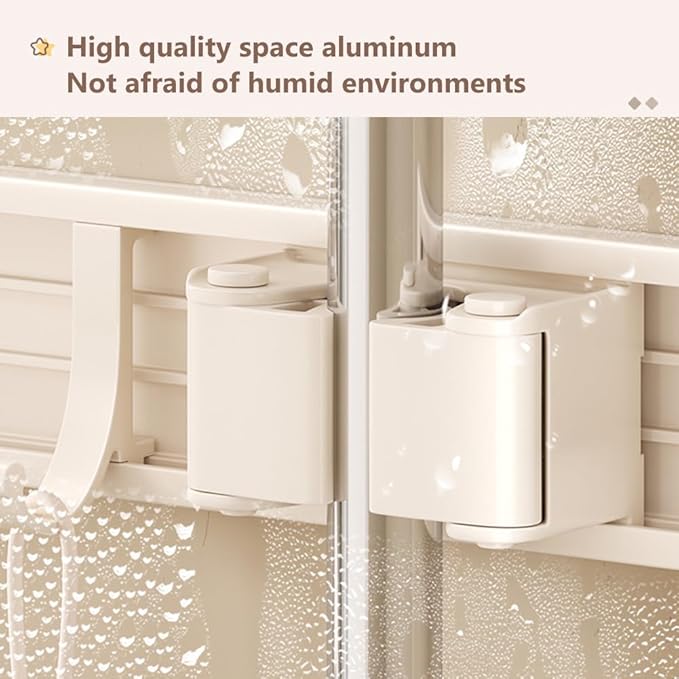 3PCS Mop and Broom Gripper with Hook Wall Mounted Self Adhesive or Drilling Mop Storage Rack for Closet Laundry Bathroom Cleaning Tool Organizer