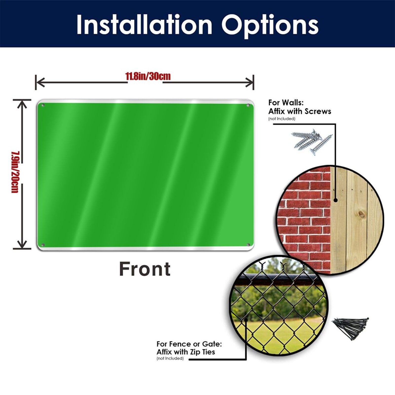 Personalized Aluminum Weatherproof Metal Signs