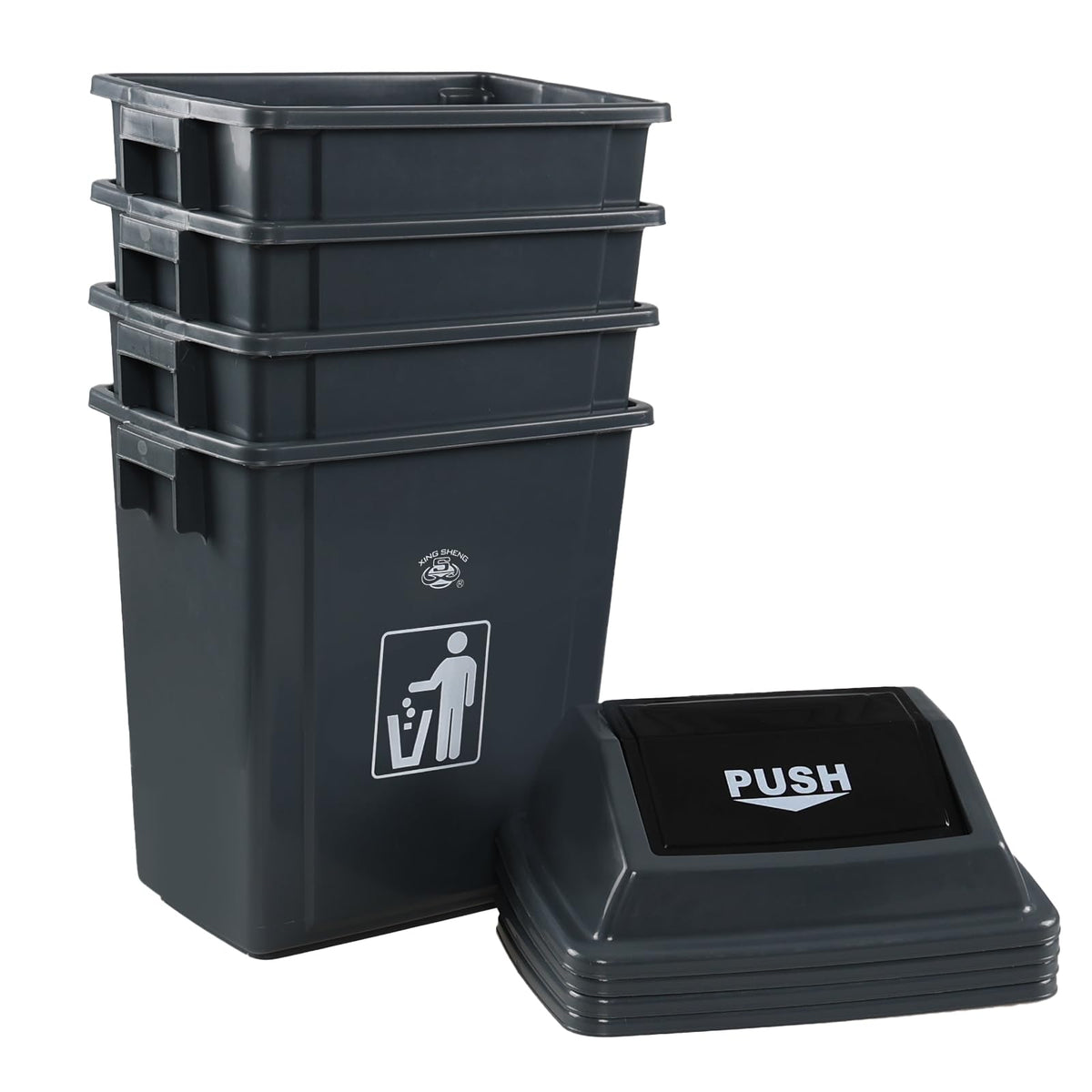 8 Gallon Small Trash Can 4 (4 Count)