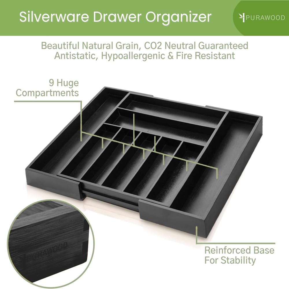 Bamboo Drawer Organizer